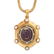ANTIQUE AMETHYST, PEARL, ENAMEL AND PEARL CAMEO PENDANT