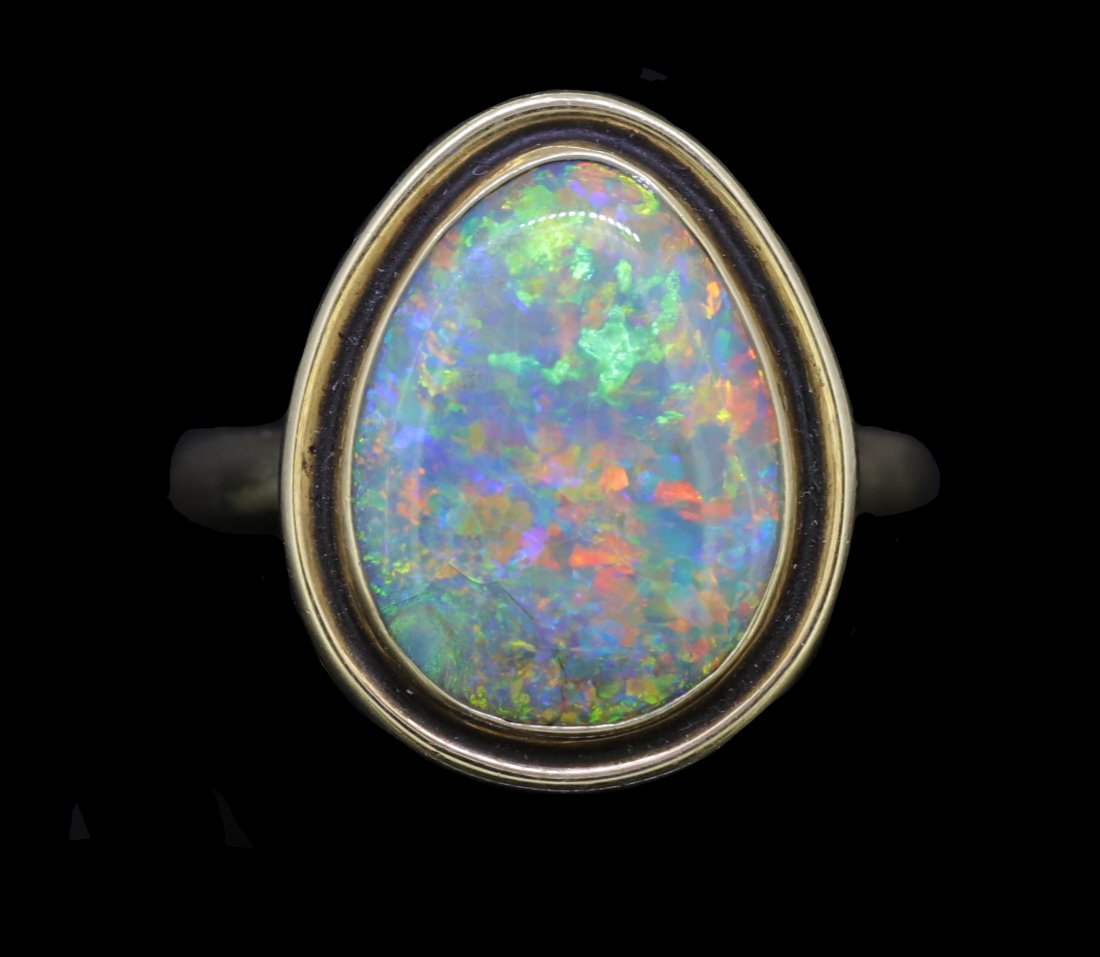 ANTIQUE GOLD OPAL RING (1 of 4)