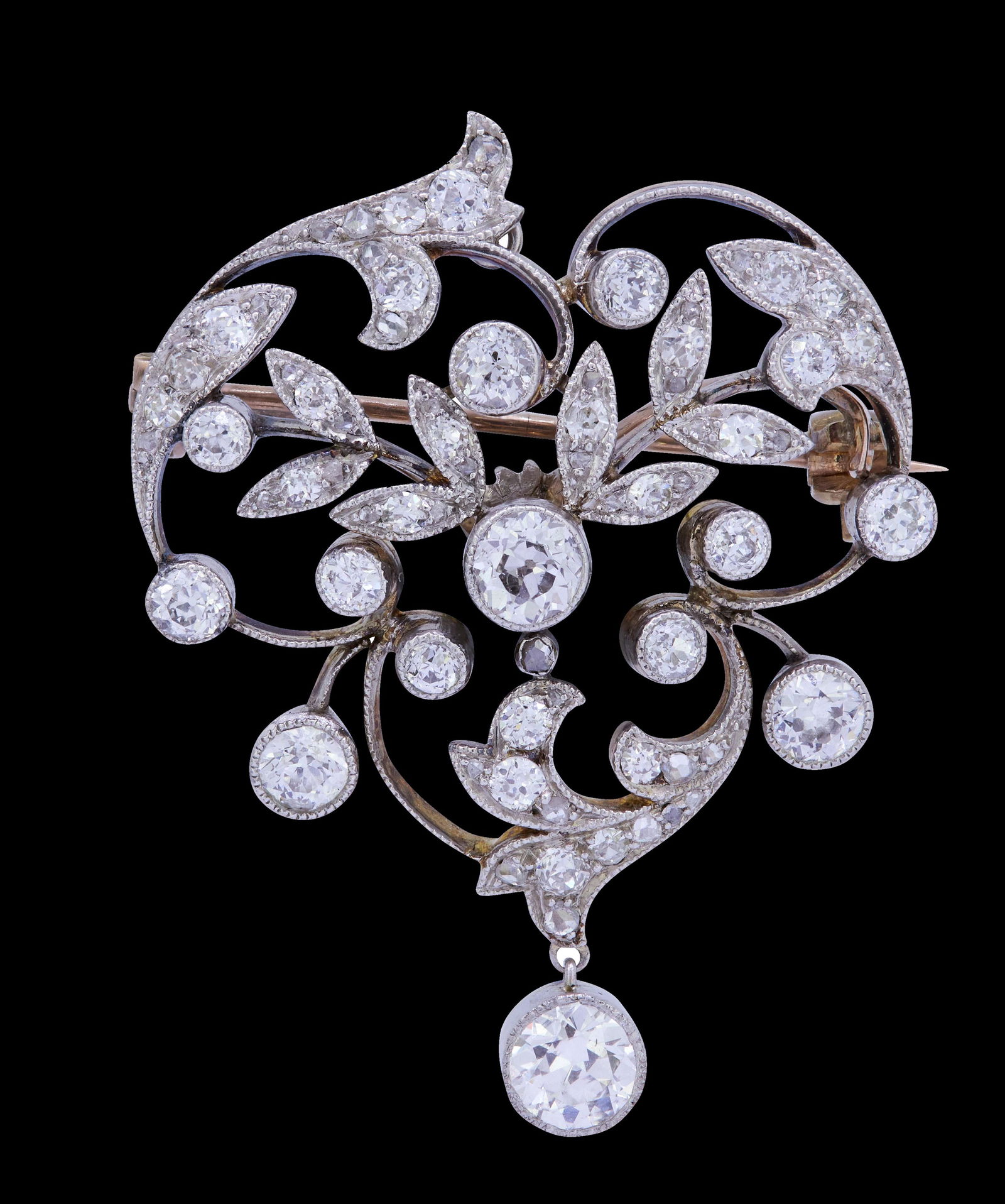 BELLE-EPOQUE DIAMOND BROOCH (1 of 1)