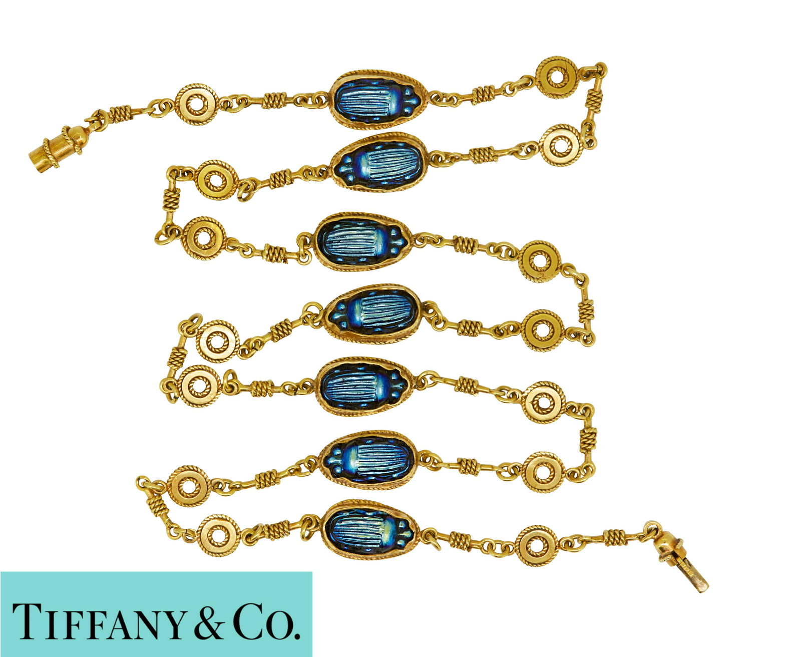 LOUIS COMFORT TIFFANY, ANTIQUE FAVRILE GLASS BEETLE (1 of 2)