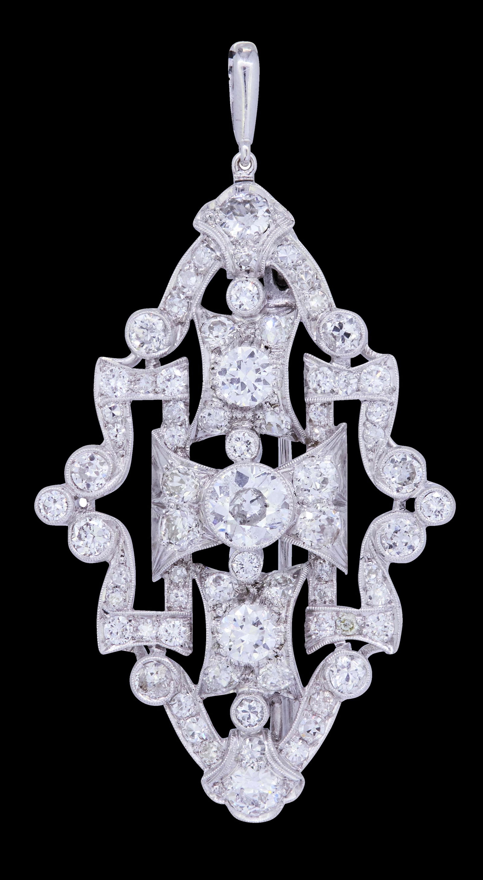 IMPORTANT DIAMOND BROOCH/PENDANT (1 of 1)