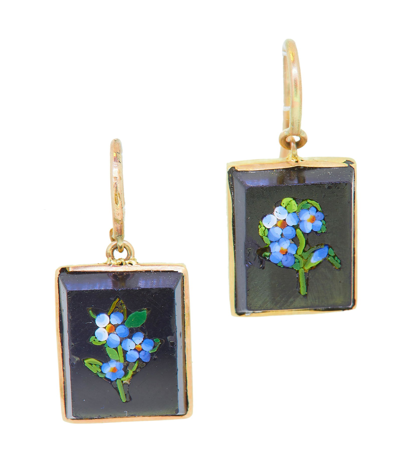 PAIR OF MICRO MOSAIC EARRINGS (1 of 1)