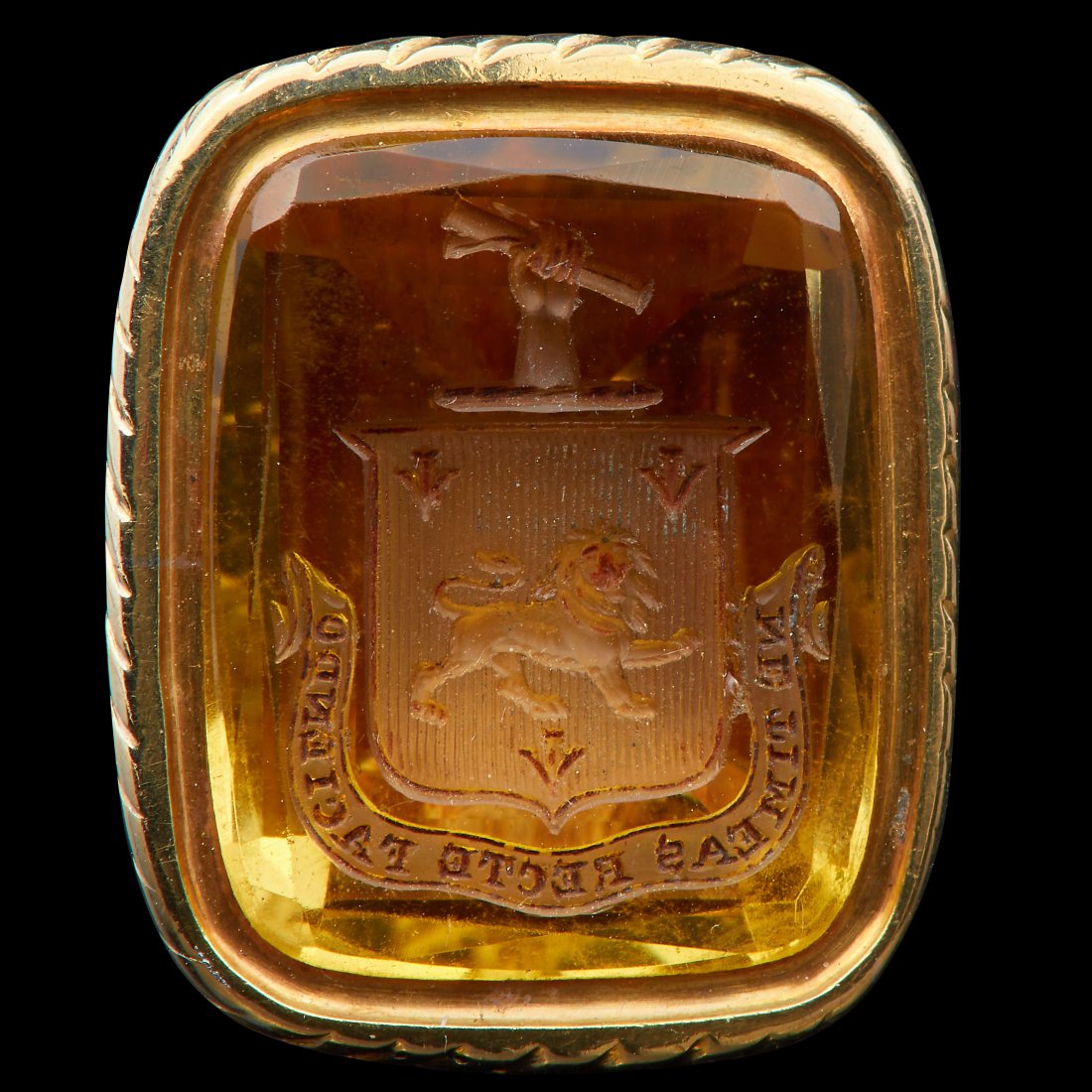 VICTORIAN CITRINE INTAGLIO FOB SEAL (1 of 2)