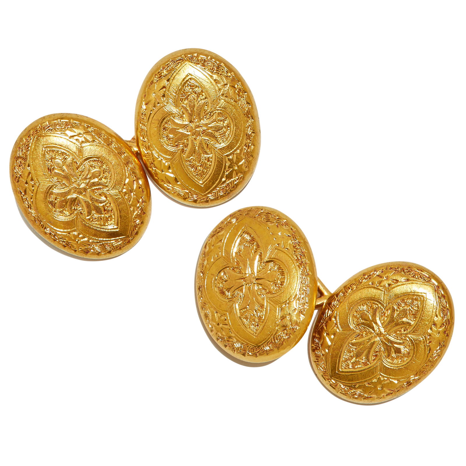PAIR OF ANTIQUE GOLD CUFFLINKS (1 of 1)