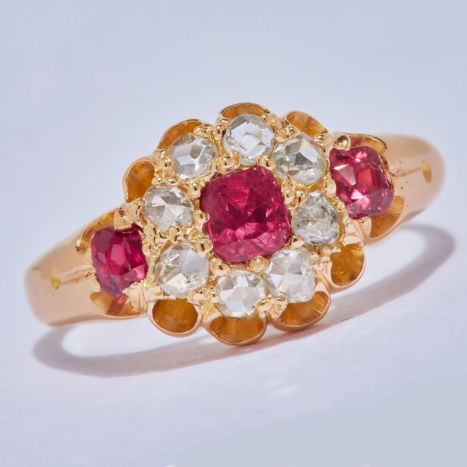 RUBY AND DIAMOND DRESS RING (1 of 1)
