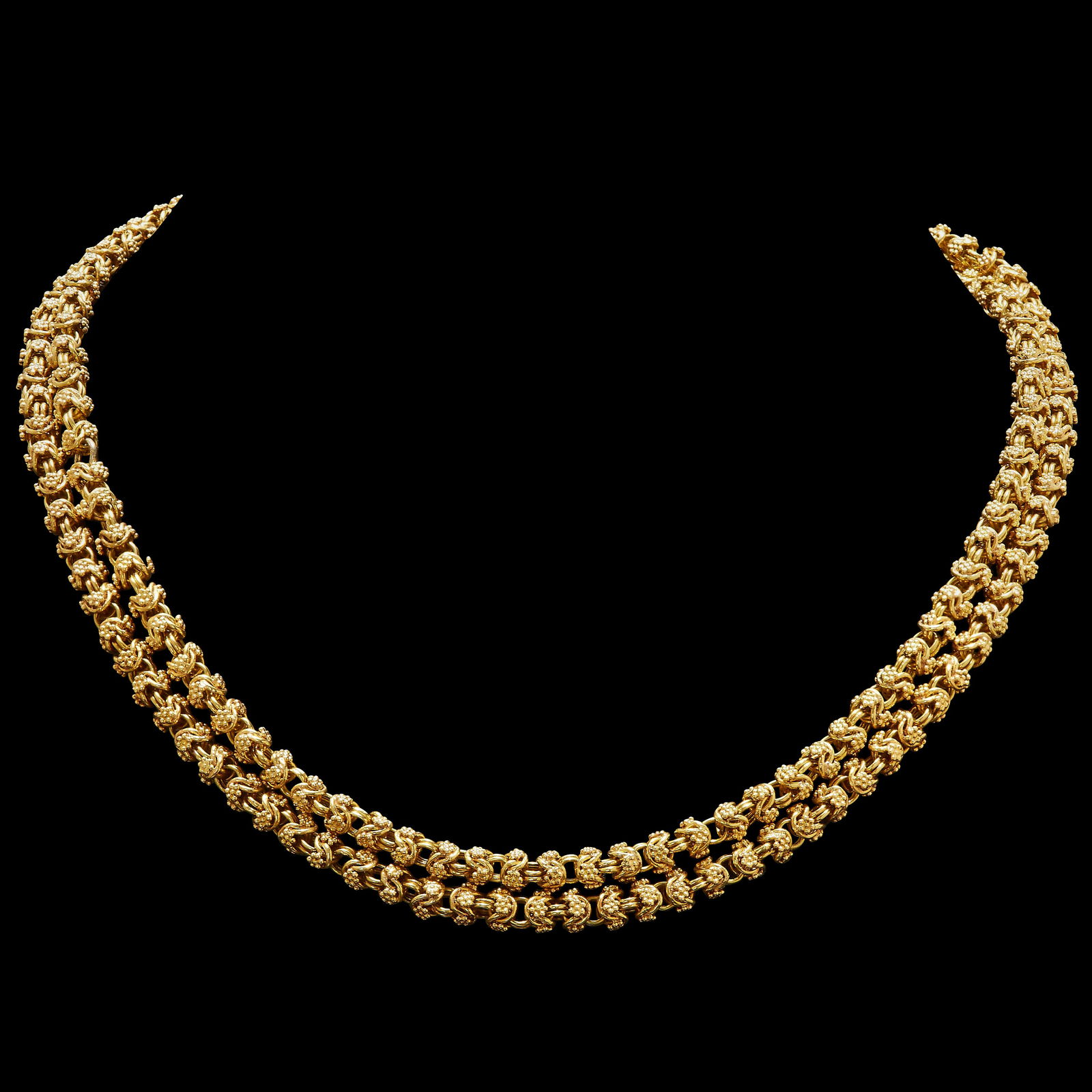 ANTIQUE TRICHINOPOLY GUARD CHAIN NECKLACE (1 of 1)