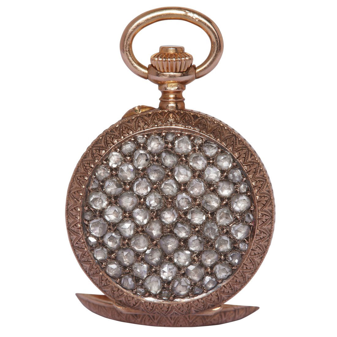 DIAMOND SET POCKET WATCH (1 of 4)