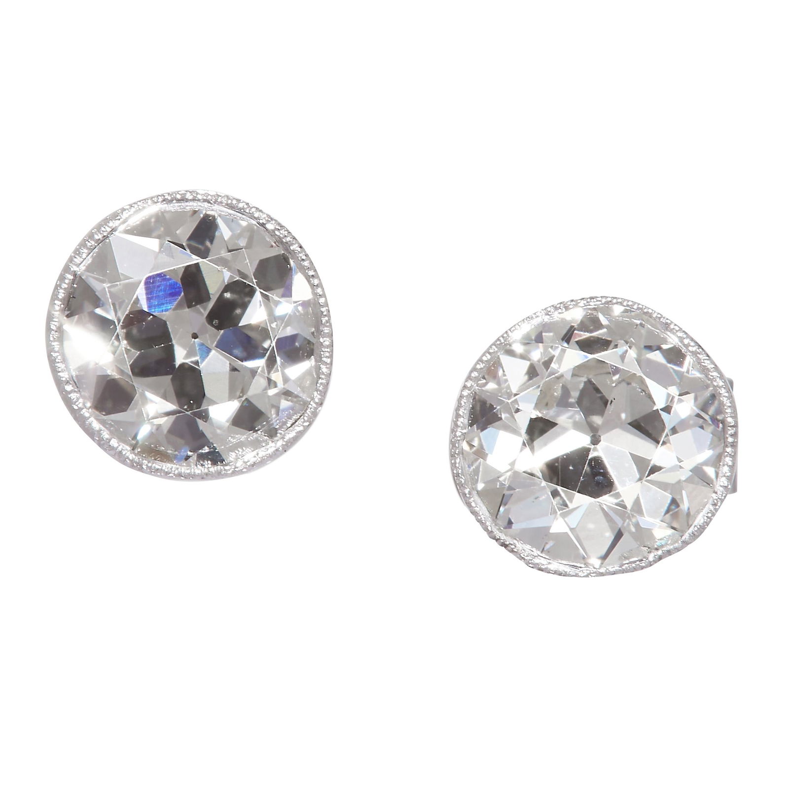 PAIR OF DIAMOND SINGLE STONE STUD EARRINGS (1 of 1)