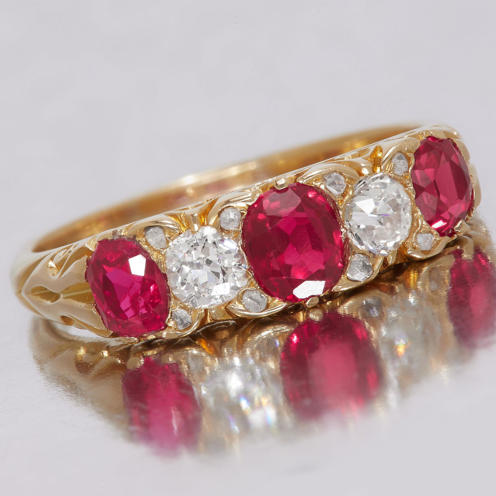 RUBY AND DIAMOND RING (1 of 1)