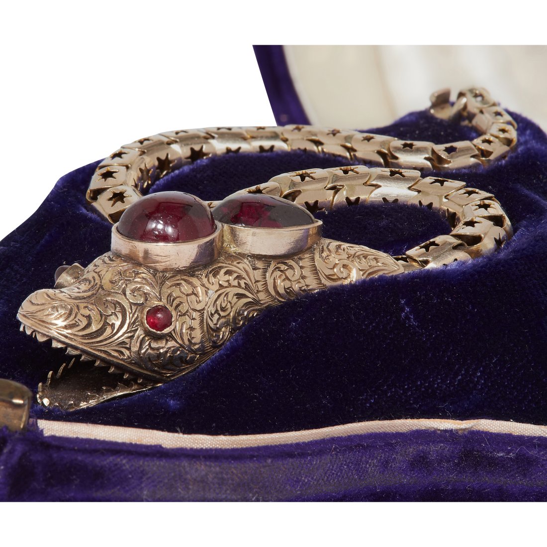 VICTORIAN GARNET SNAKE BRACELET (1 of 2)