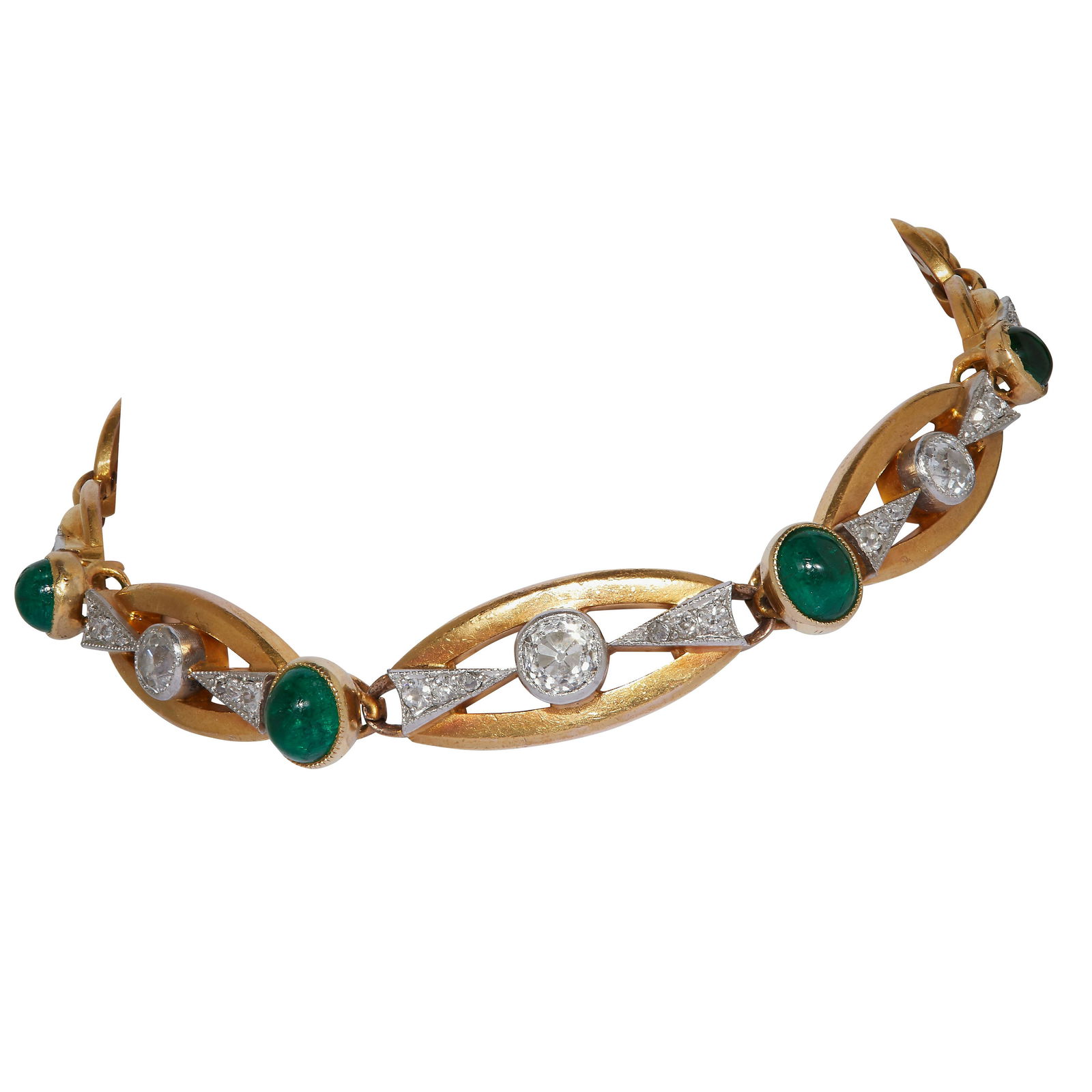 EMERALD AND DIAMOND BRACELET (1 of 1)