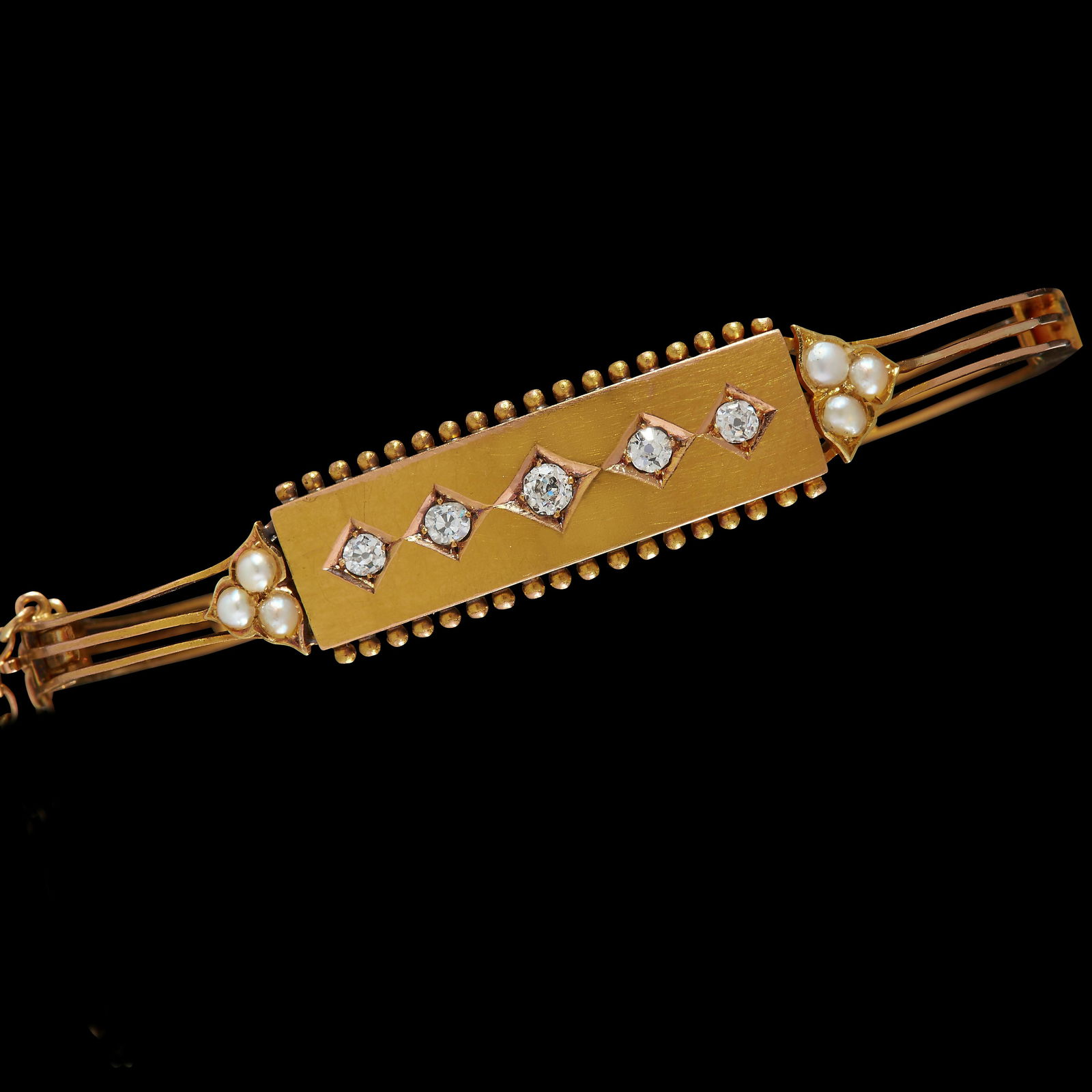 ANTIQUE VICTORIAN DIAMOND BANGLE (1 of 1)