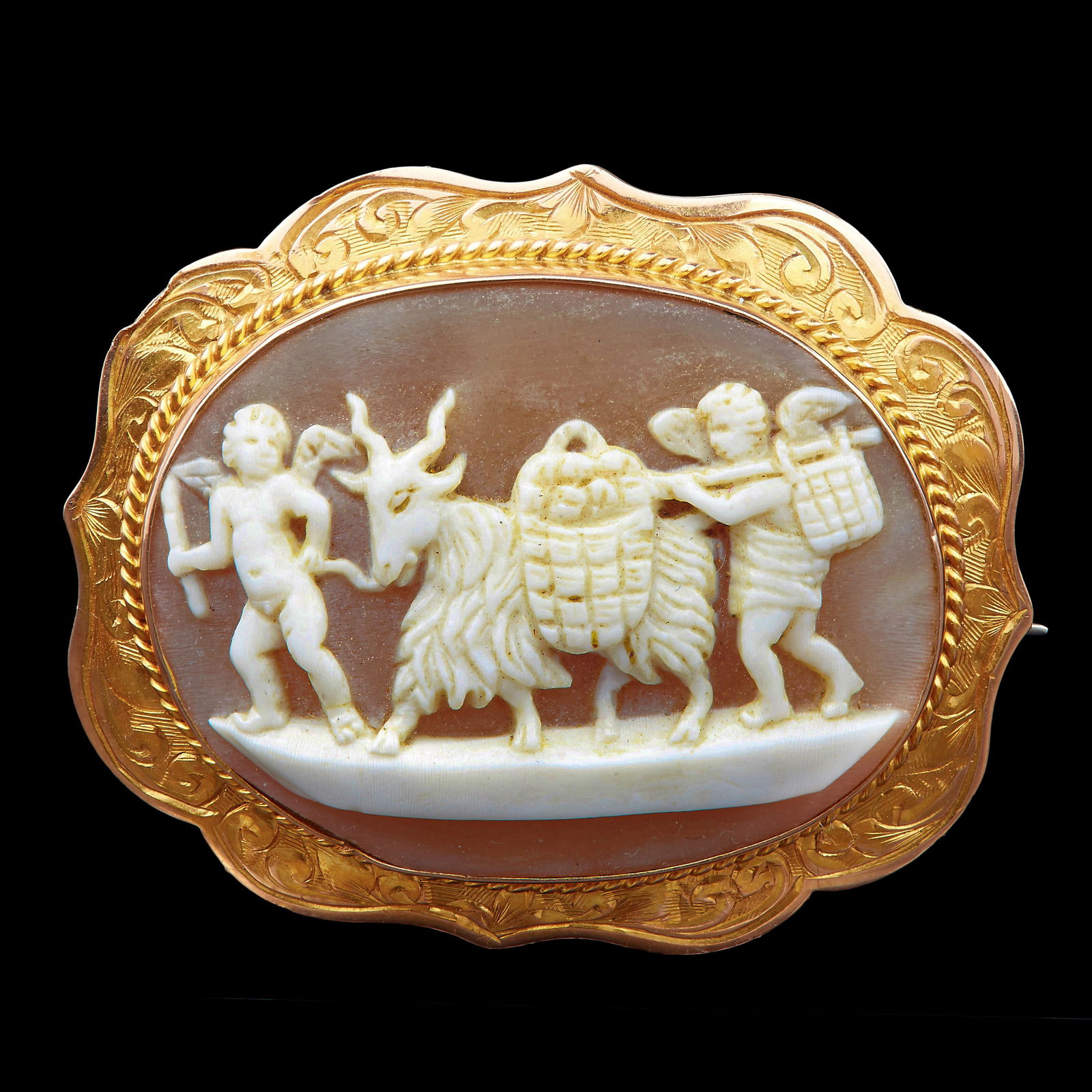 NO RESERVE, VICTORIAN CAMEO BROOCH (1 of 1)
