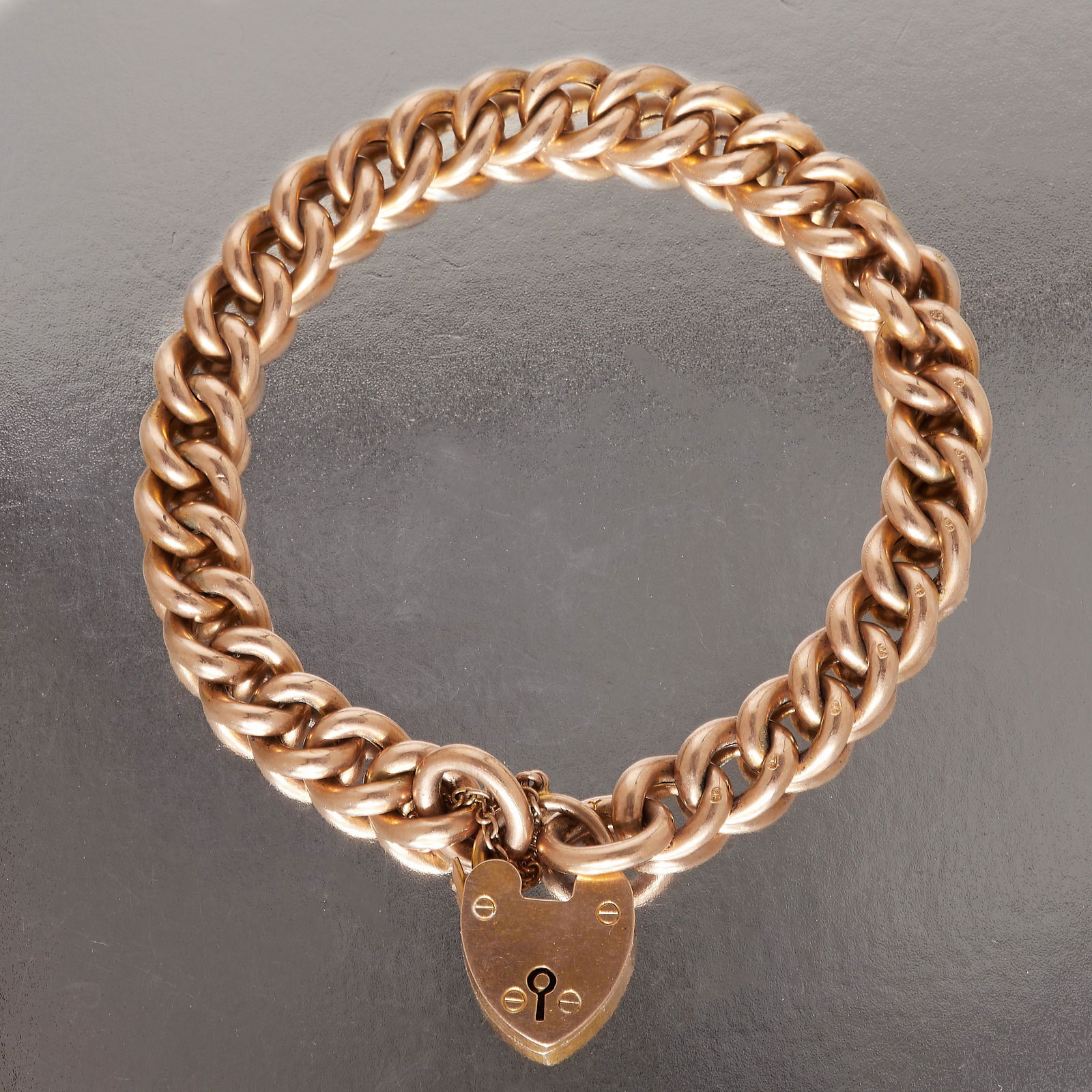 ANTIQUE LINK BRACELET WITH PADLOCK CLASP (1 of 1)