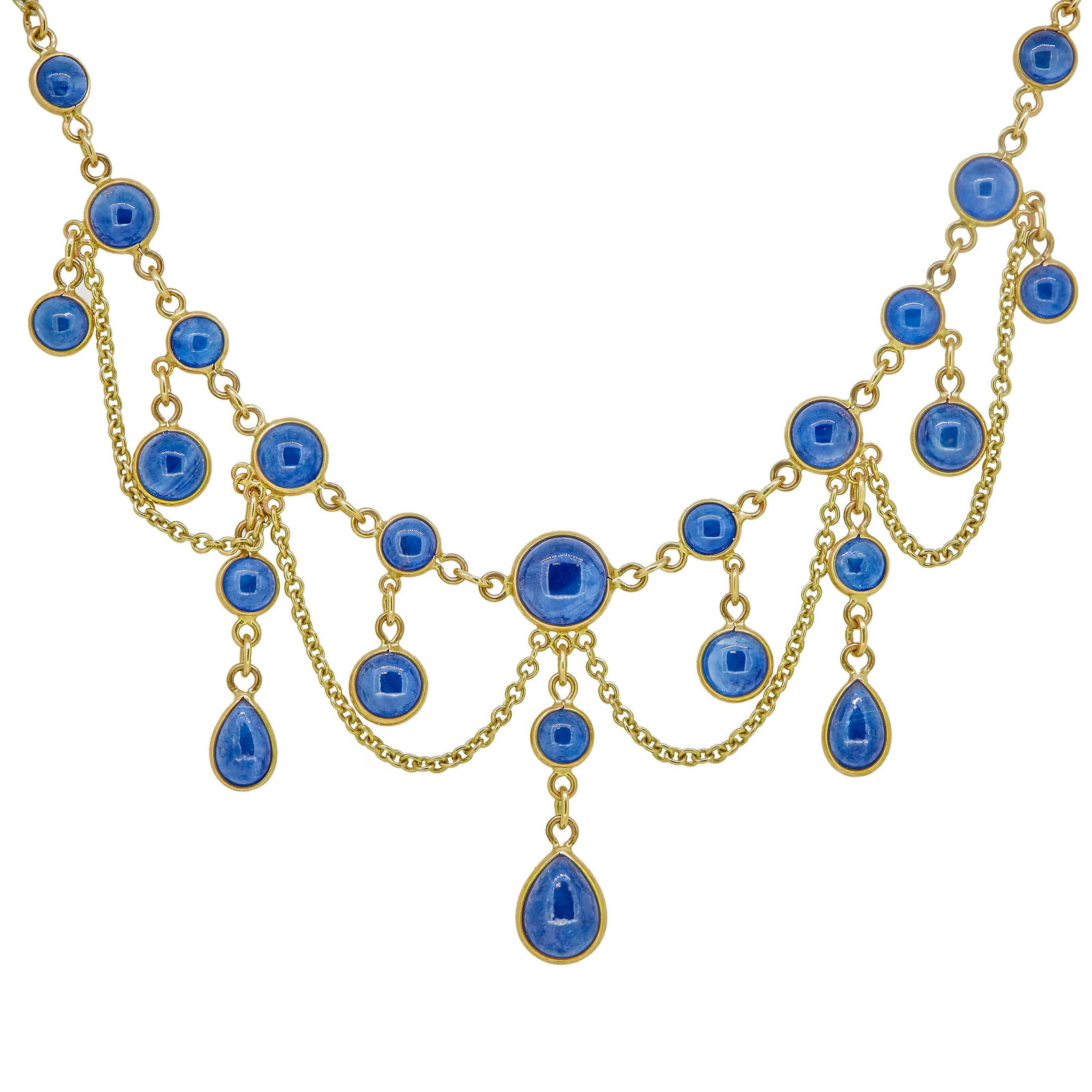 SAPPHIRE DROP NECKLACE (1 of 1)