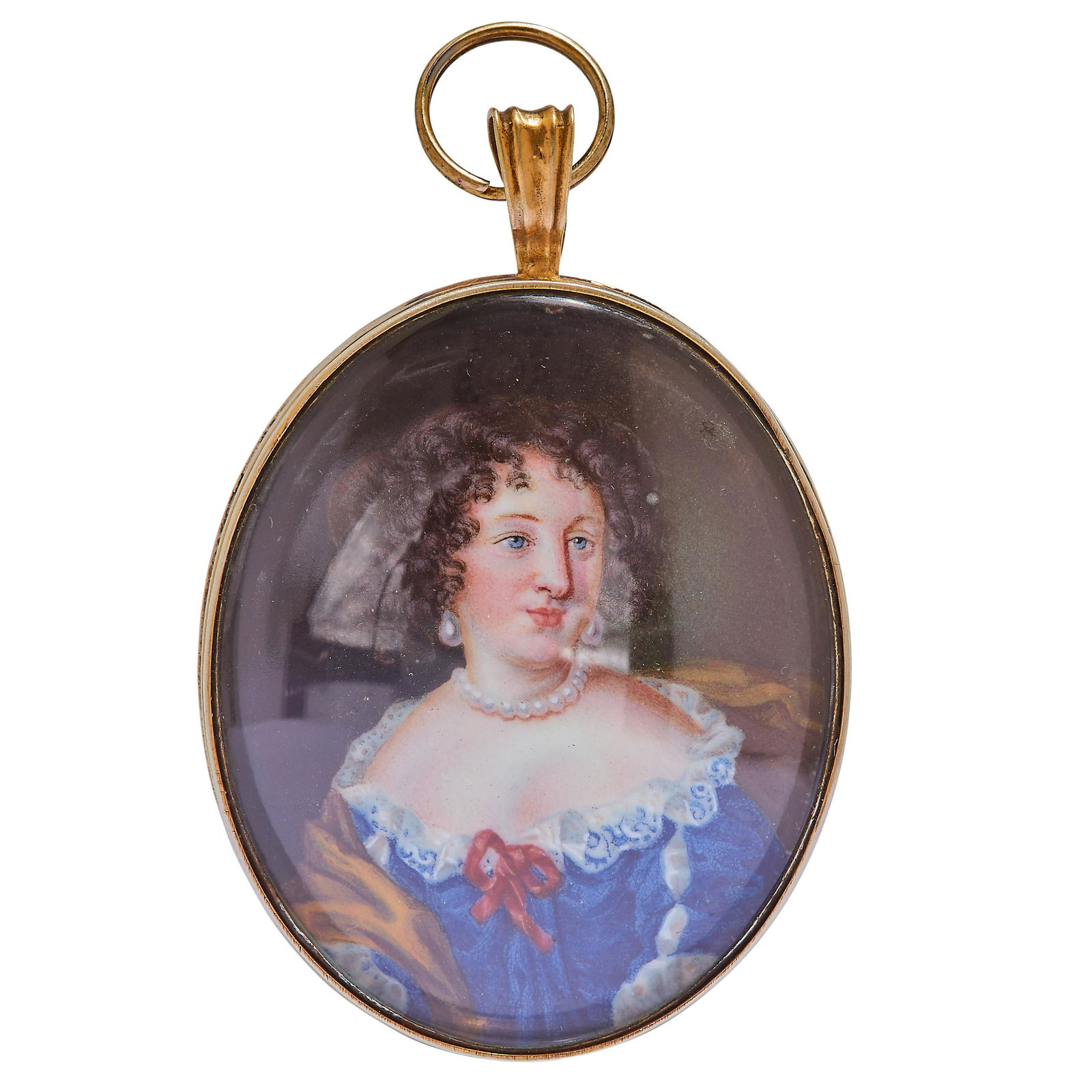 OVAL PORTRAIT MINIATURE PENDANT (1 of 1)