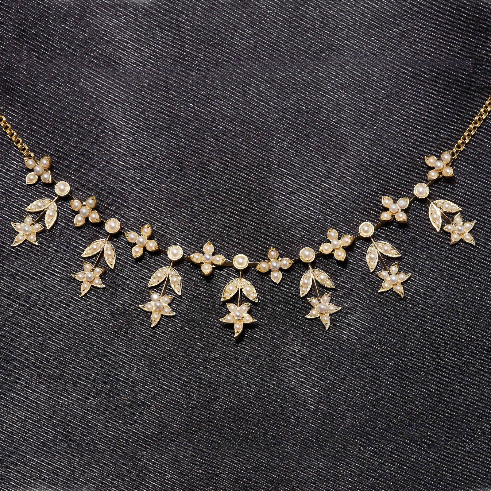 ANTIQUE PEARL DROP NECKLACE (1 of 1)