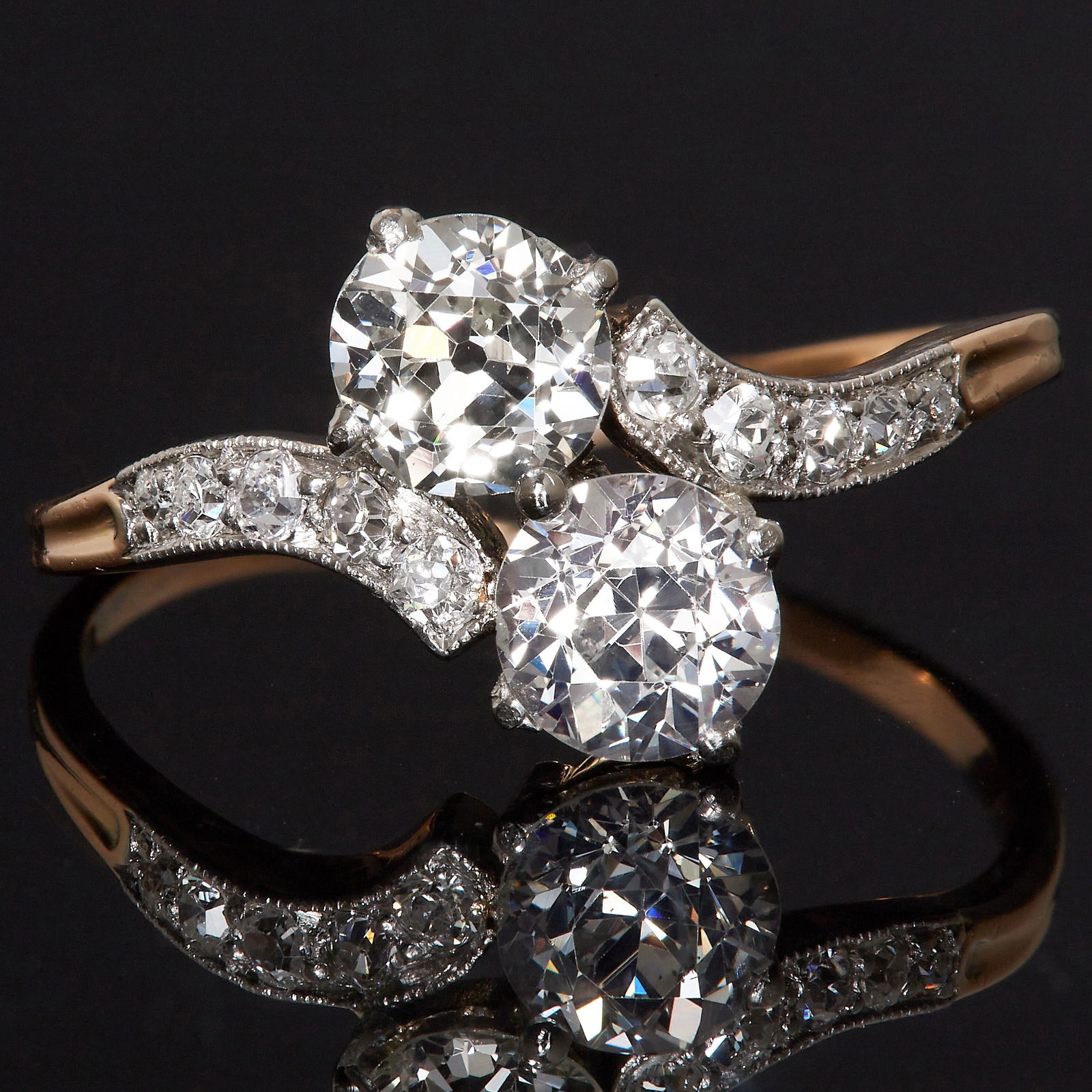 EDWARDIAN DIAMOND TWIST RING (1 of 1)