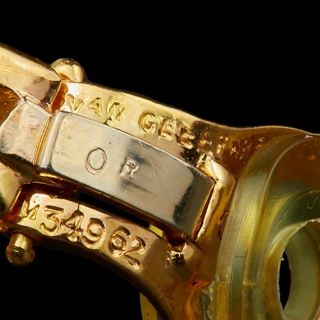 VAN CLEEF & ARPELS, PAIR OF 'COSMOS' FLORAL DIAMOND EARRINGS (1 of 2)