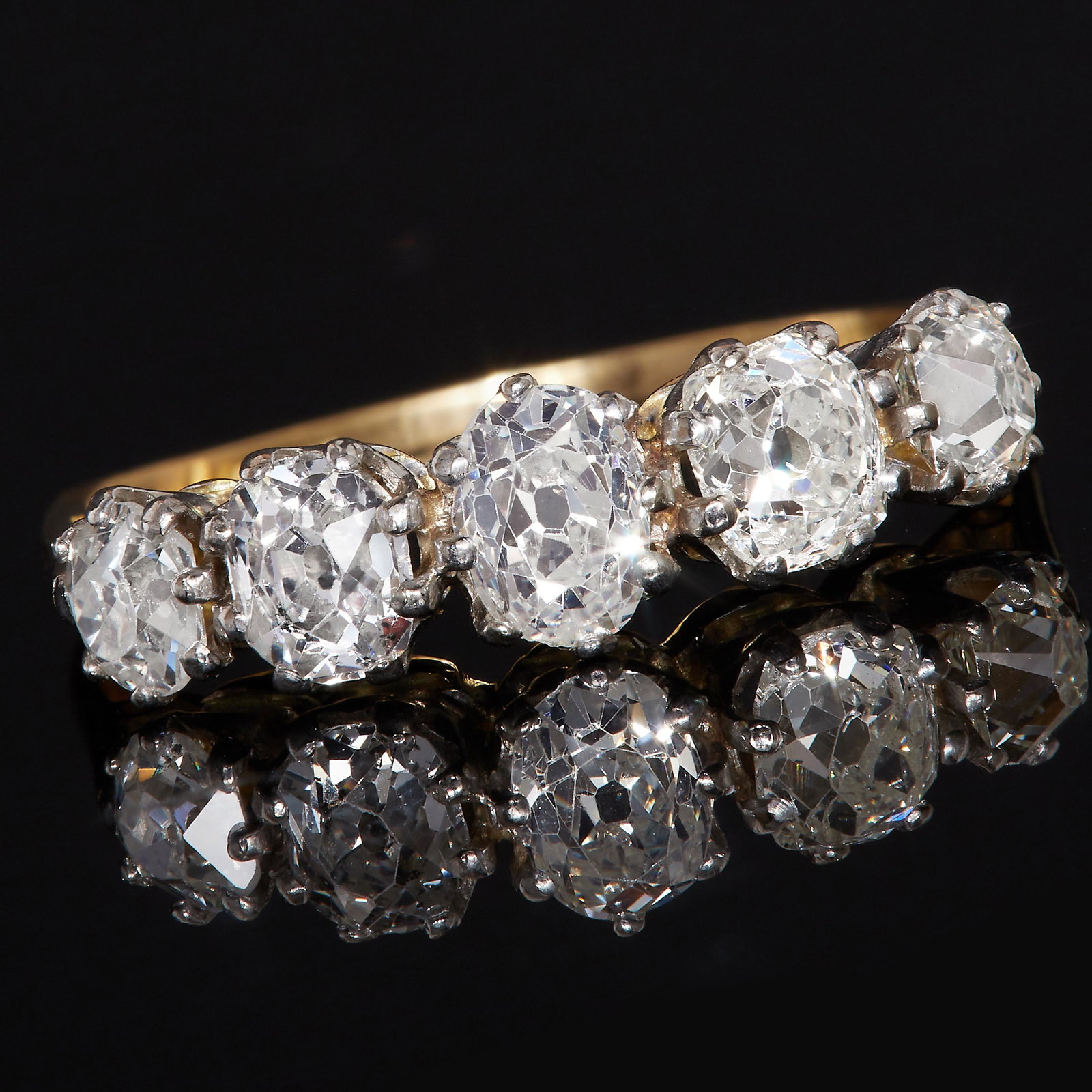 DIAMOND 5-STONE RING (1 of 1)