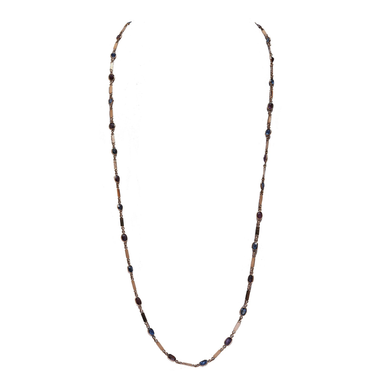 RUBY AND SAPPHIRE NECKLACE (1 of 2)