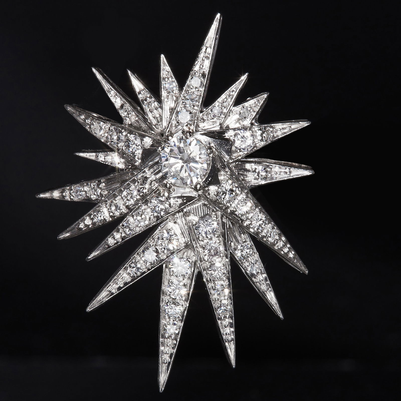 DIAMOND STAR BROOCH (1 of 1)