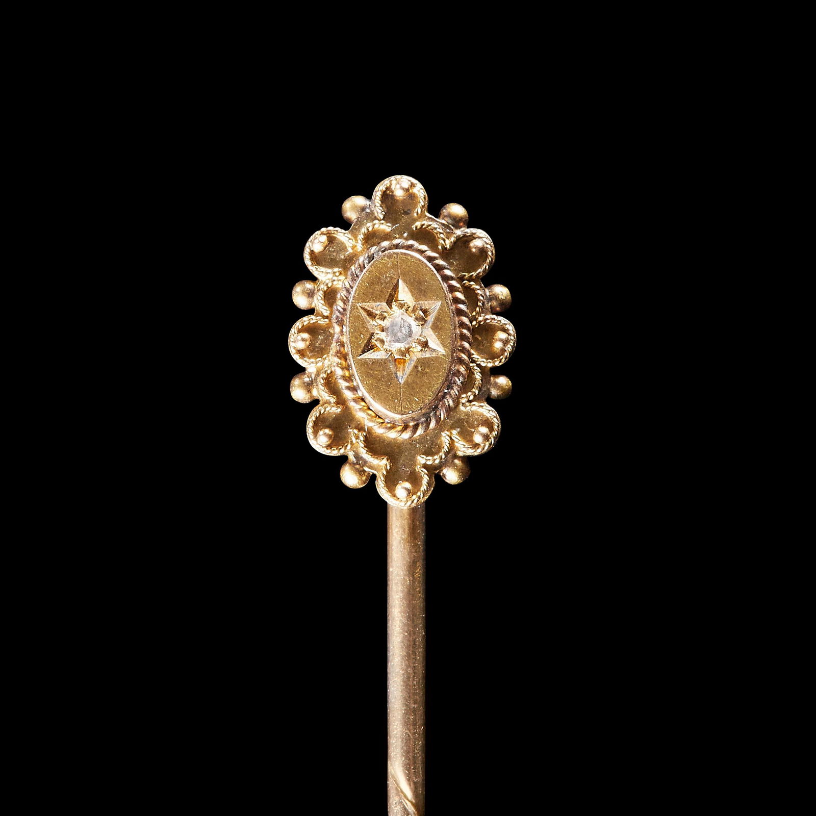 VICTORIAN DIAMOND TIE PIN (1 of 1)