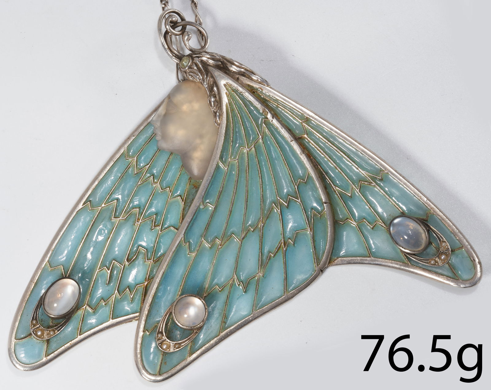 IMPRESSIVE ART NOUVEAU BUTTERFLY PENDANT (1 of 1)