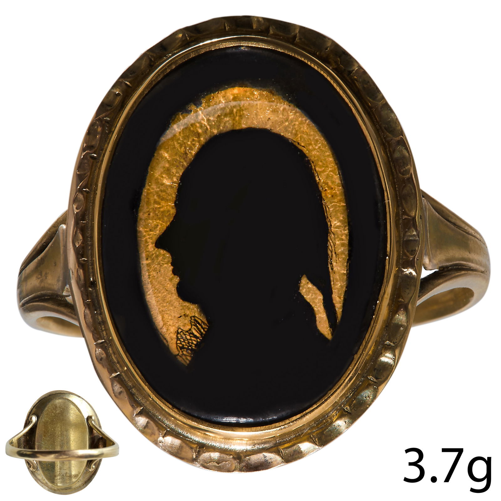 RARE GEORGIAN SILHOUETTE RING (1 of 1)