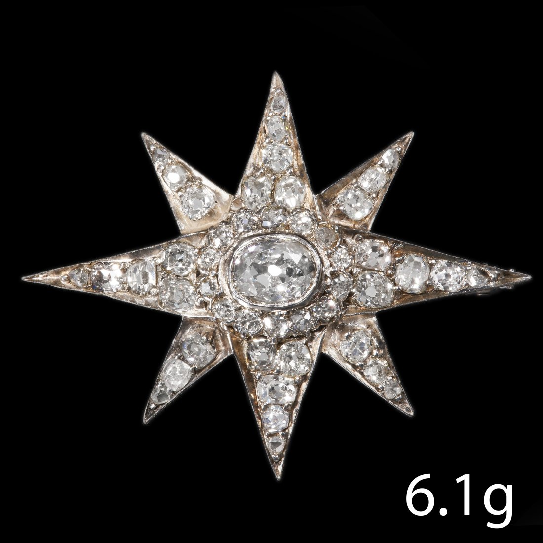 DIAMOND STAR BROOCH (1 of 1)