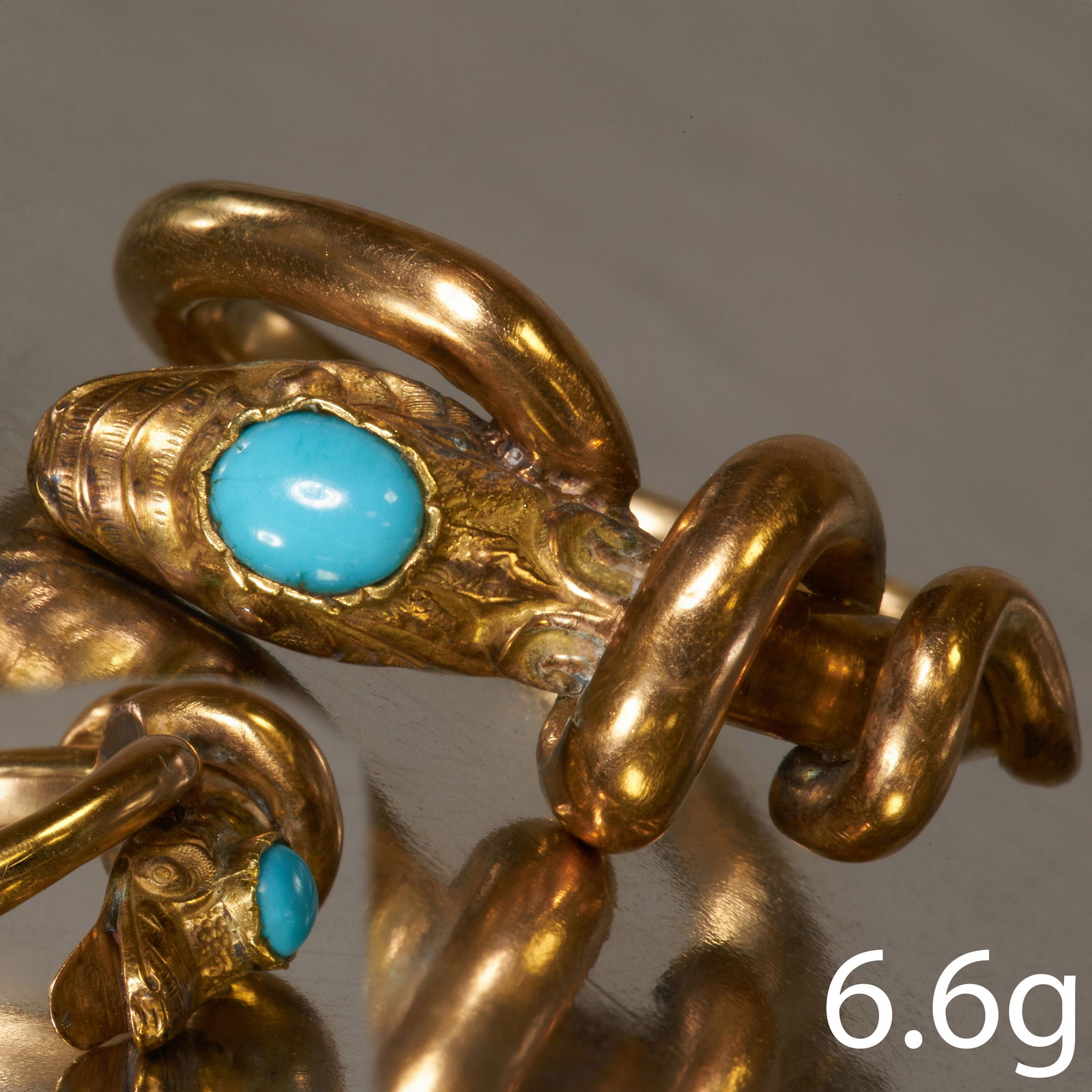 VICTORIAN TURQUOISE SNAKE RING (1 of 1)