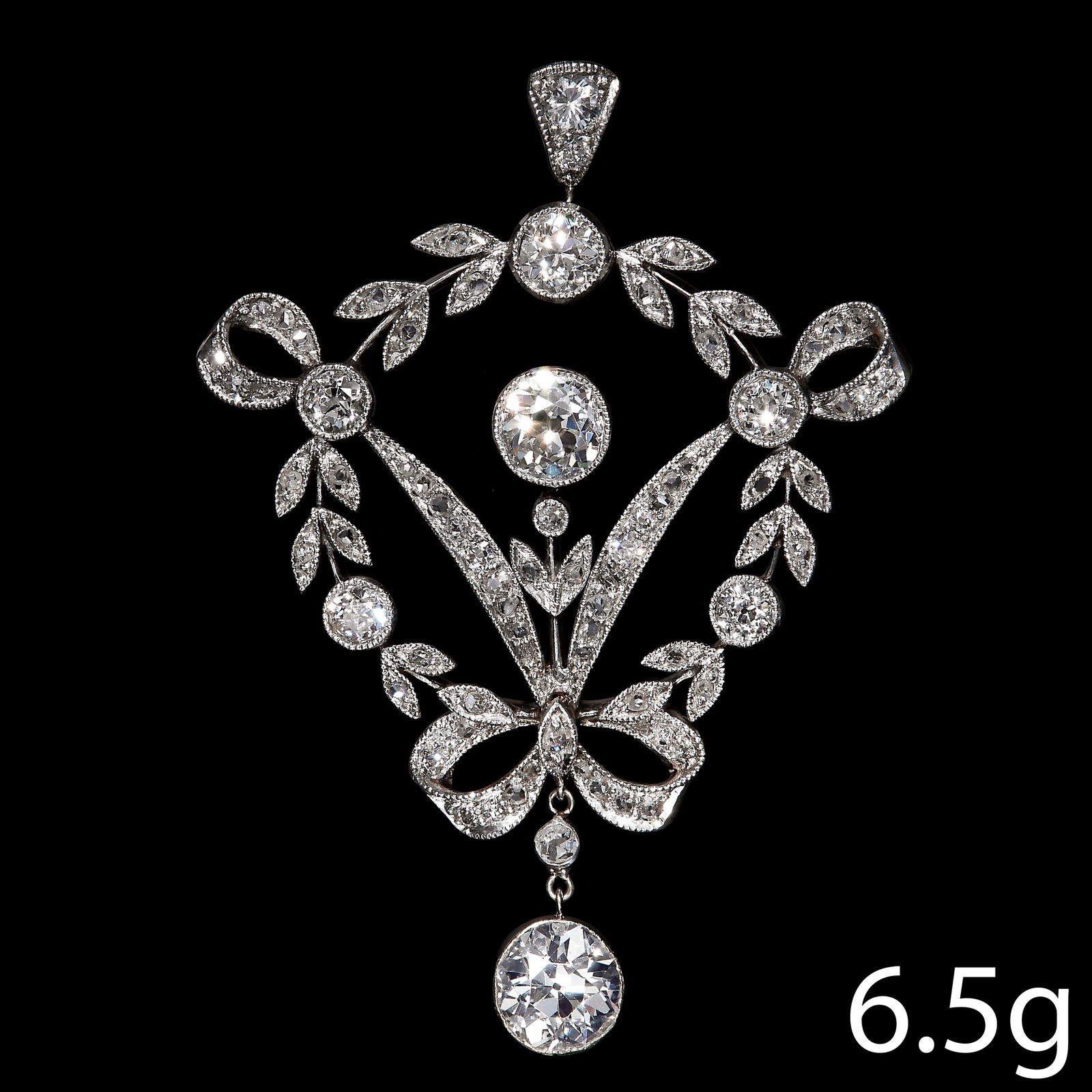 FINE BELLE EPOQUE DIAMOND PENDANT (1 of 1)