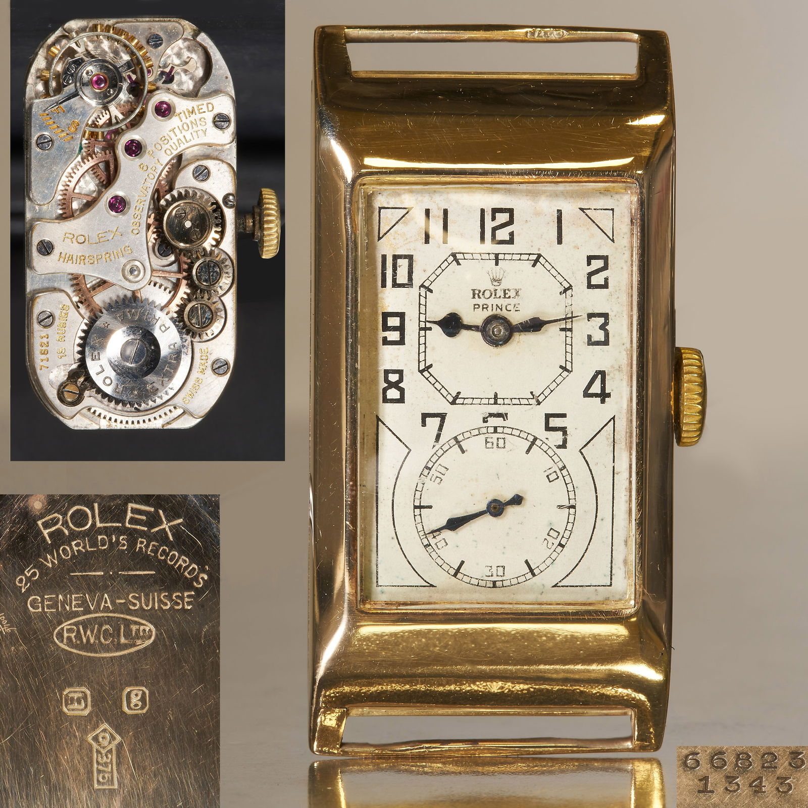 Rolex prince outlet gold