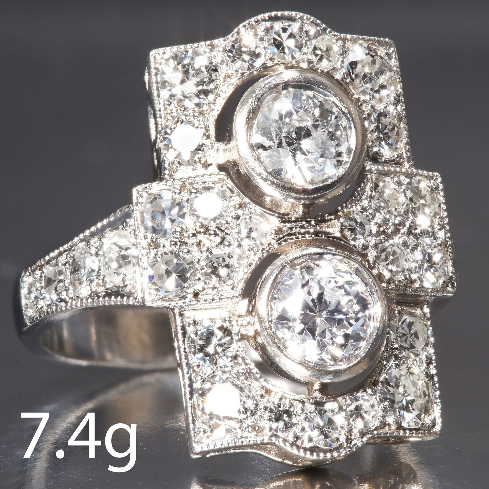 ART-DECO DESIGN DIAMOND RING (1 of 1)