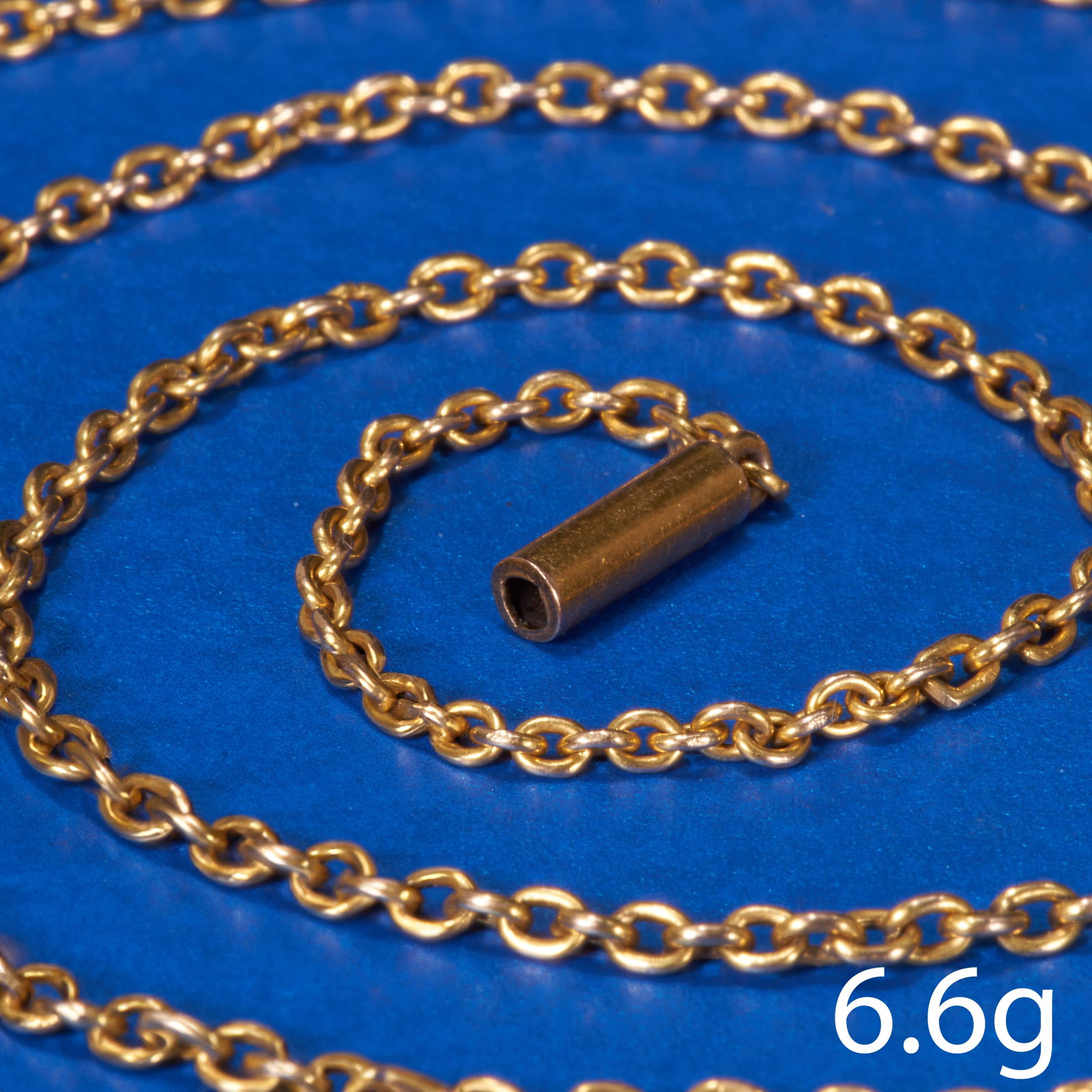 FINE CHAIN NECKLACE: FINE CHAIN NECKLACE,15 ct. gold.L. 50.5 cm.6.6 grams.