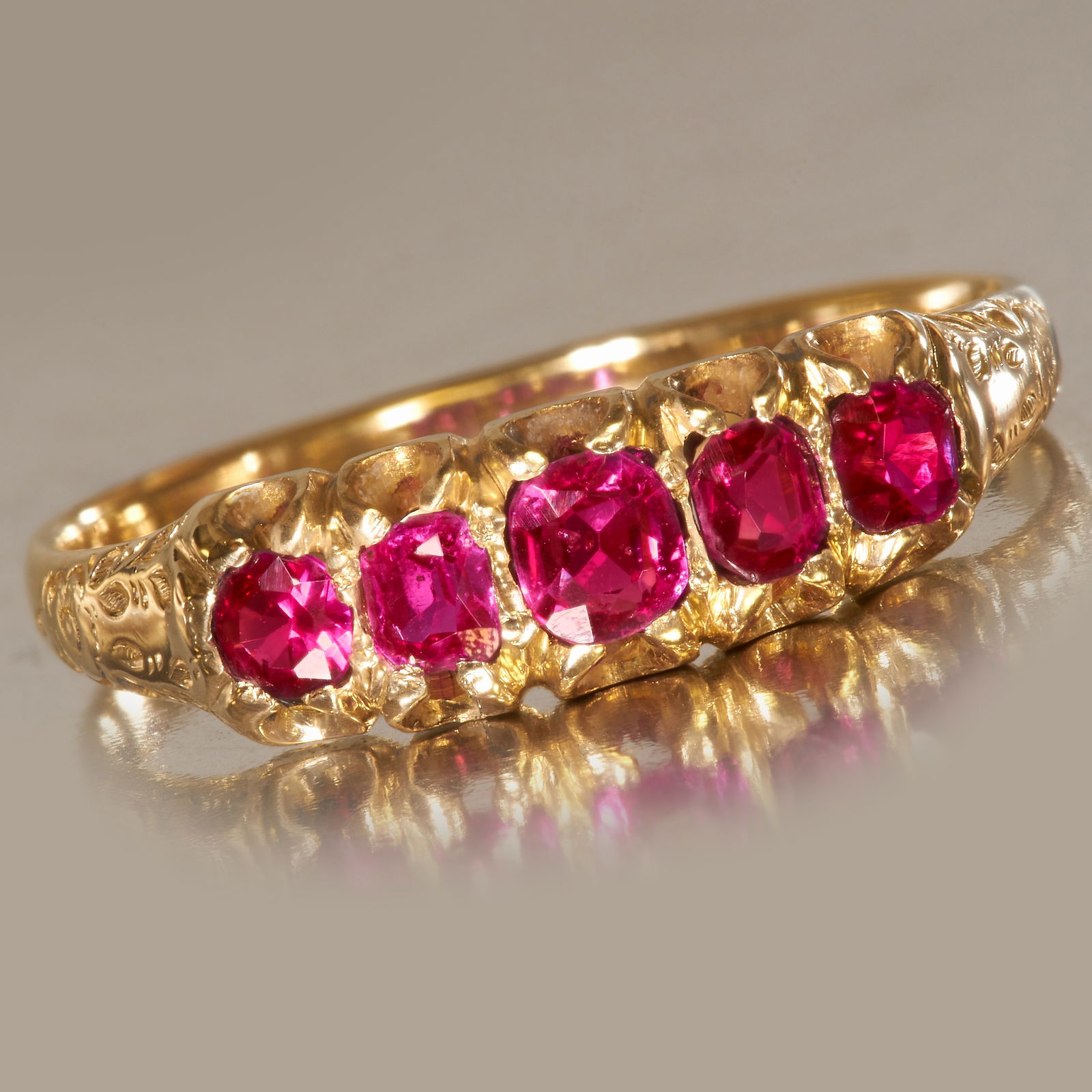 5-STONE RUBY RING (1 of 1)