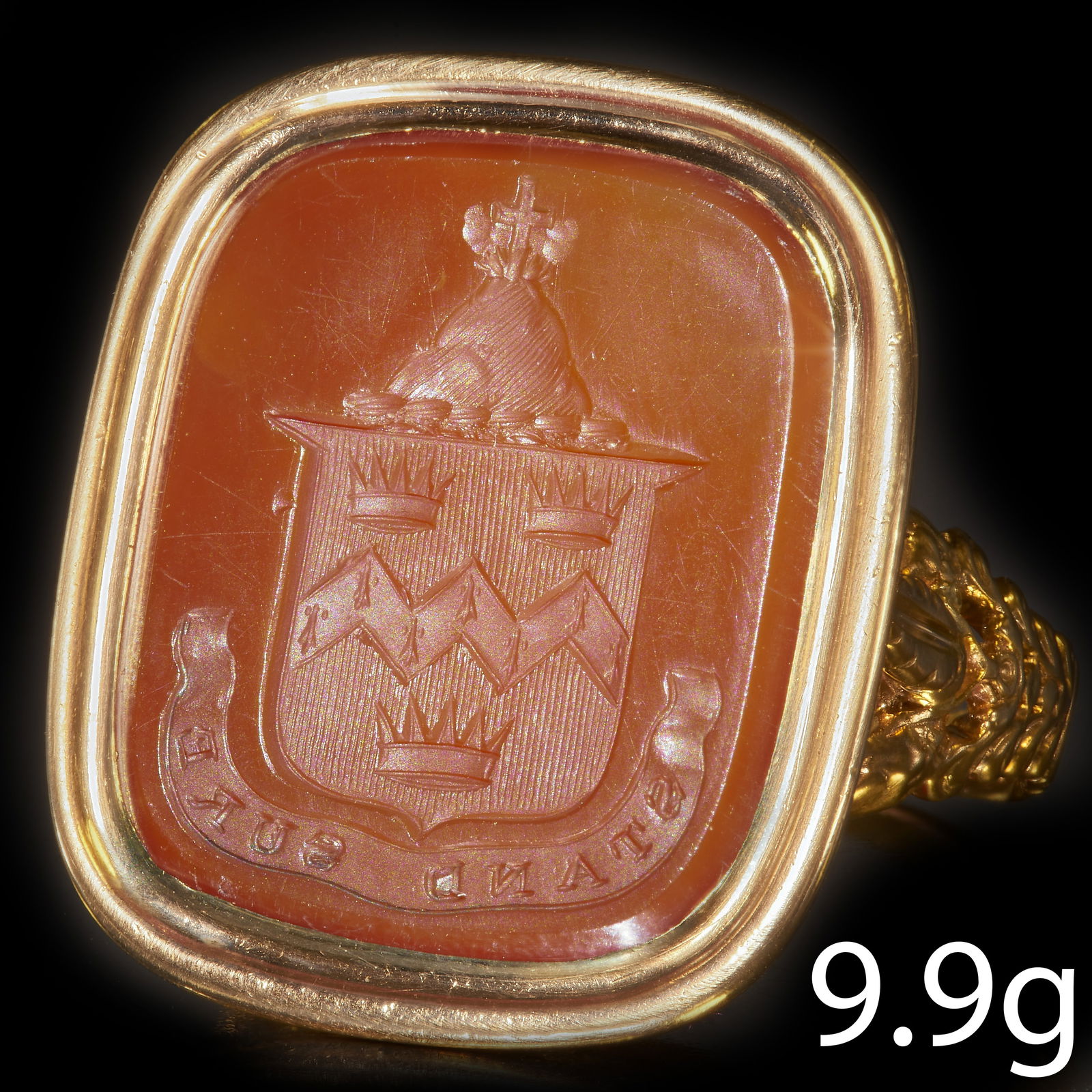 ANTIQUE CARNELIAN SEAL RING (1 of 1)