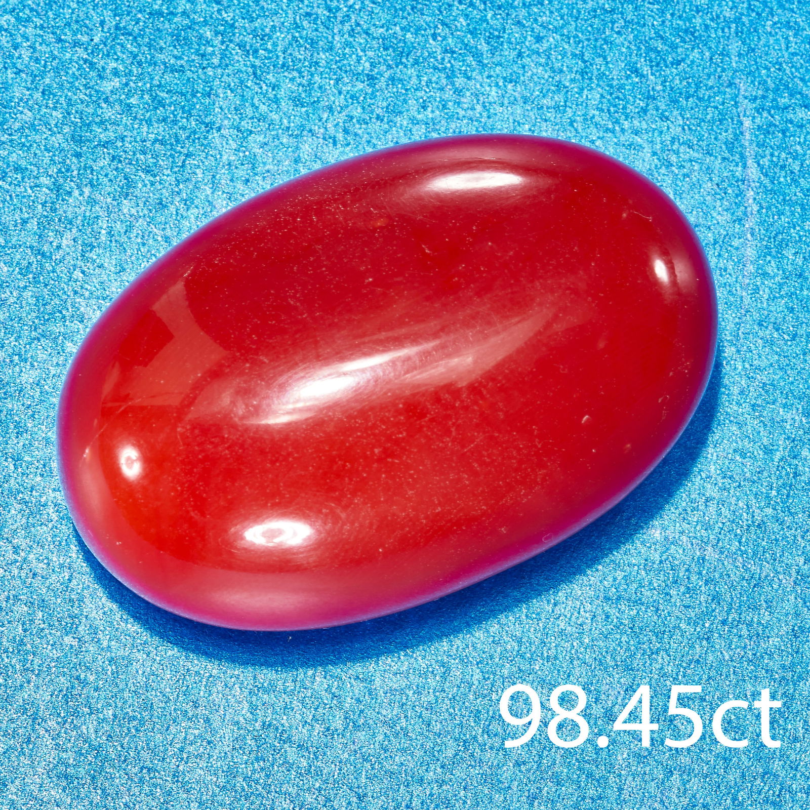 LARGE AND FINE CABOCHON CORAL PIECE (1 of 1)