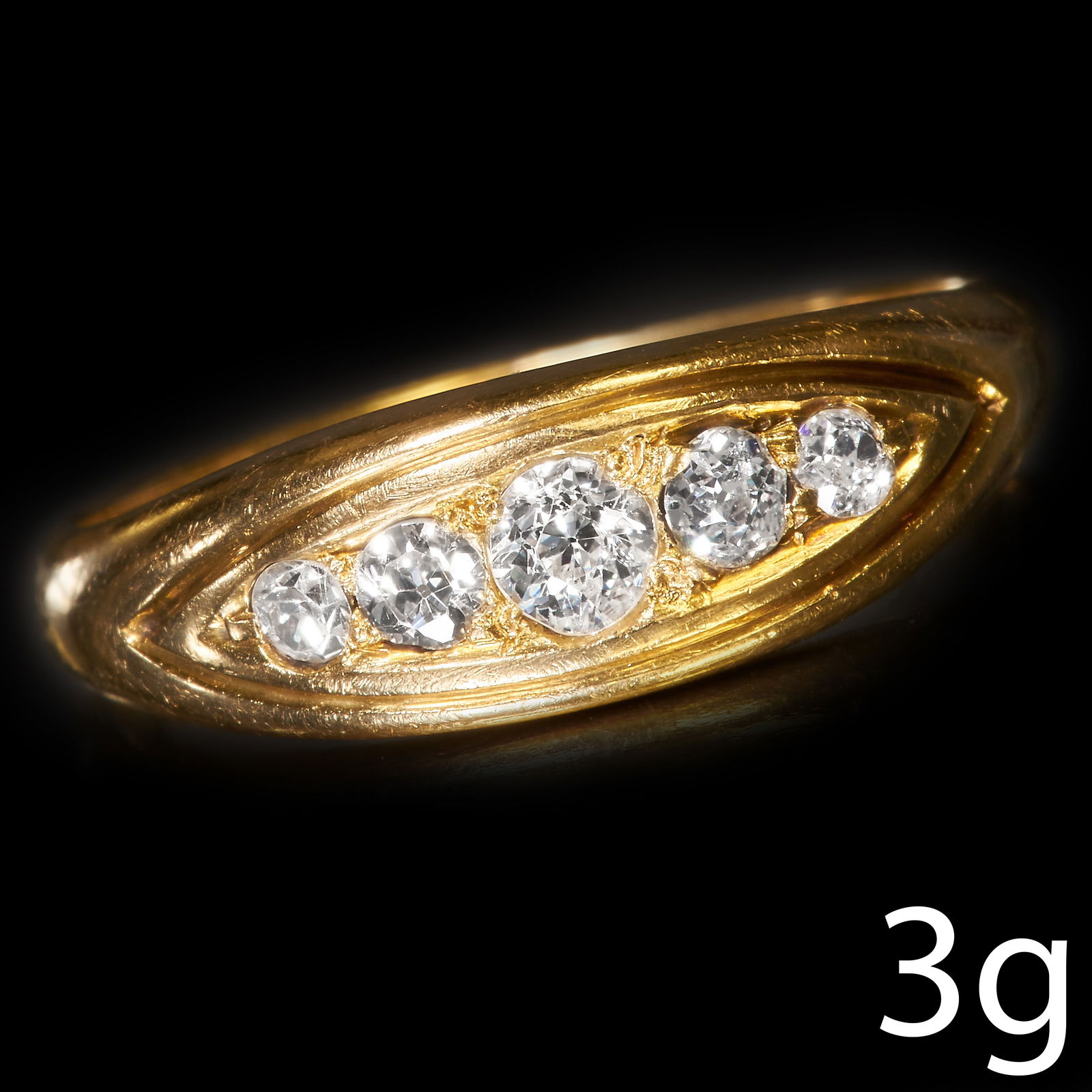 EDWARDIAN 5-STONE DIAMOND RING (1 of 1)