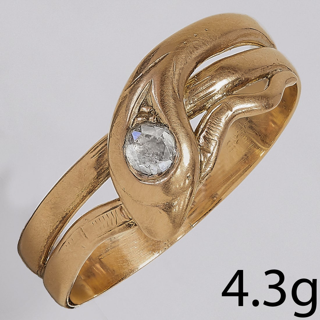 ANTIQUE DIAMOND SNAKE RING (1 of 1)