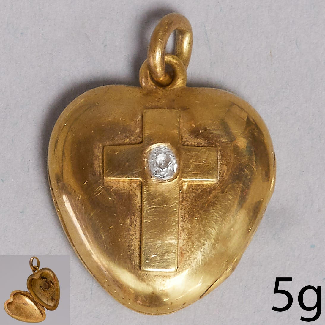 DIAMOND HEART LOCKET PENDANT (1 of 2)