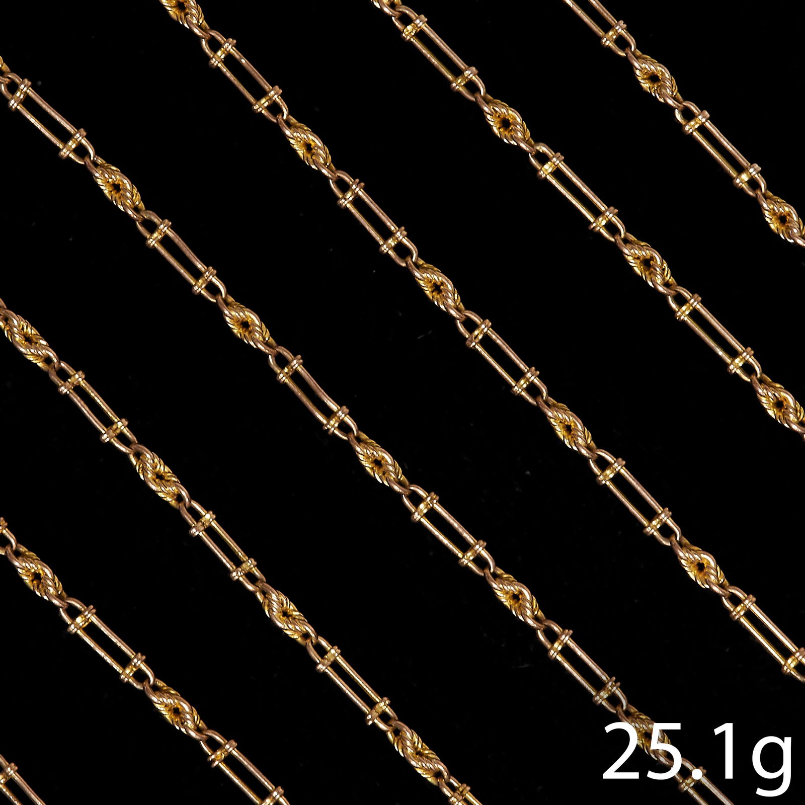 FINE LONG GOLD GUARD CHAIN NECKLACE (1 of 1)