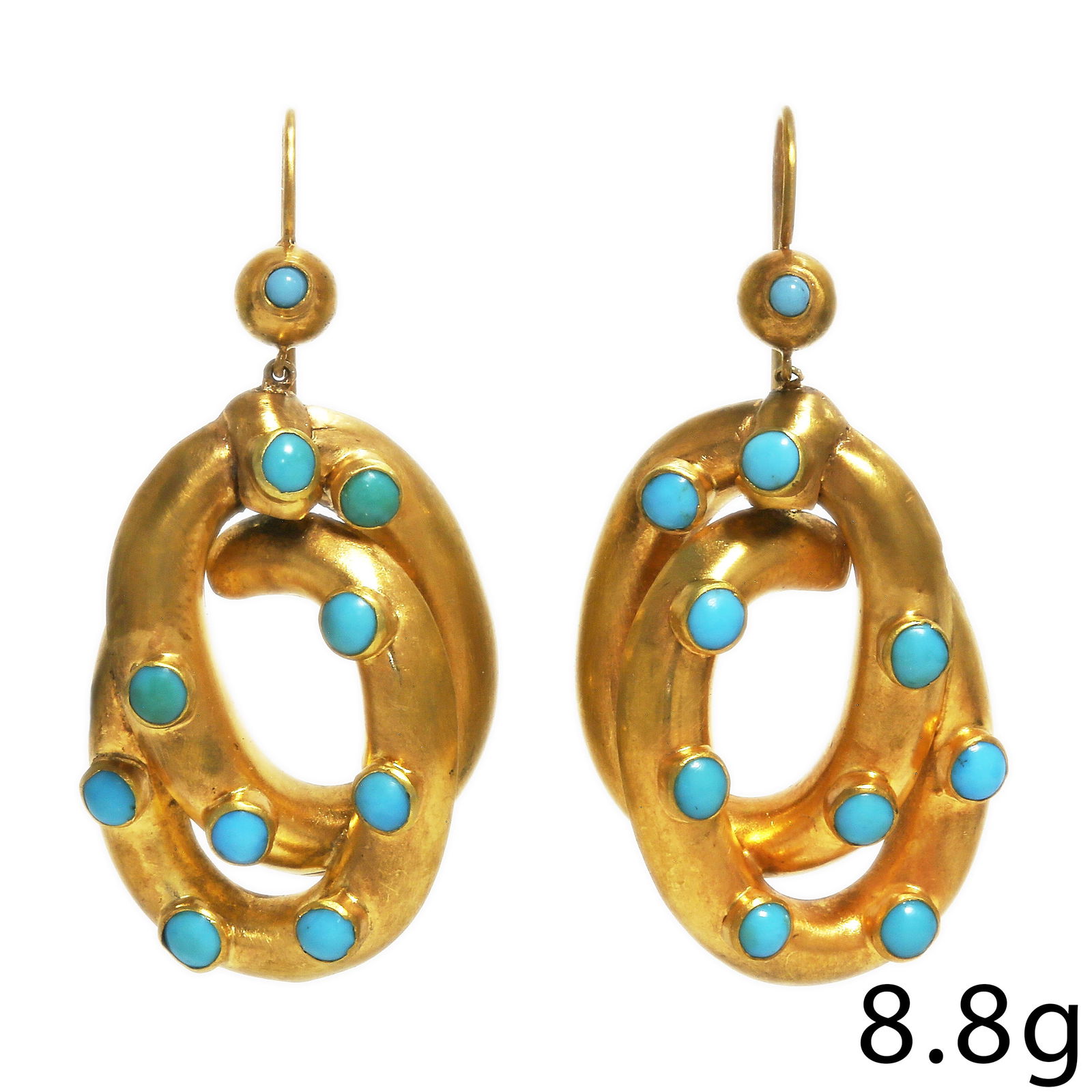 VICTORIAN TURQUOISE EARRINGS (1 of 1)