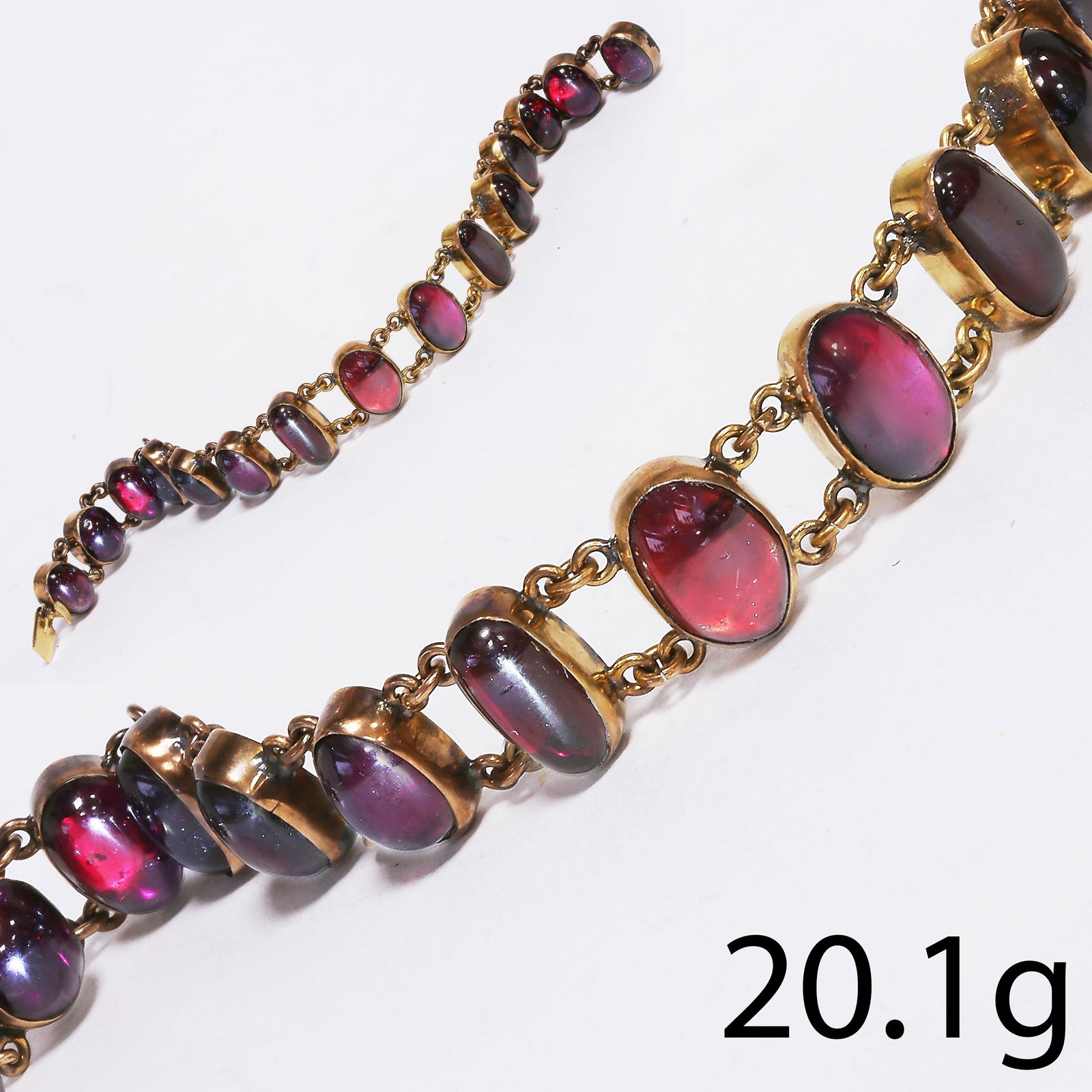 GOLD VICTORIAN GARNET BRACELET (1 of 2)