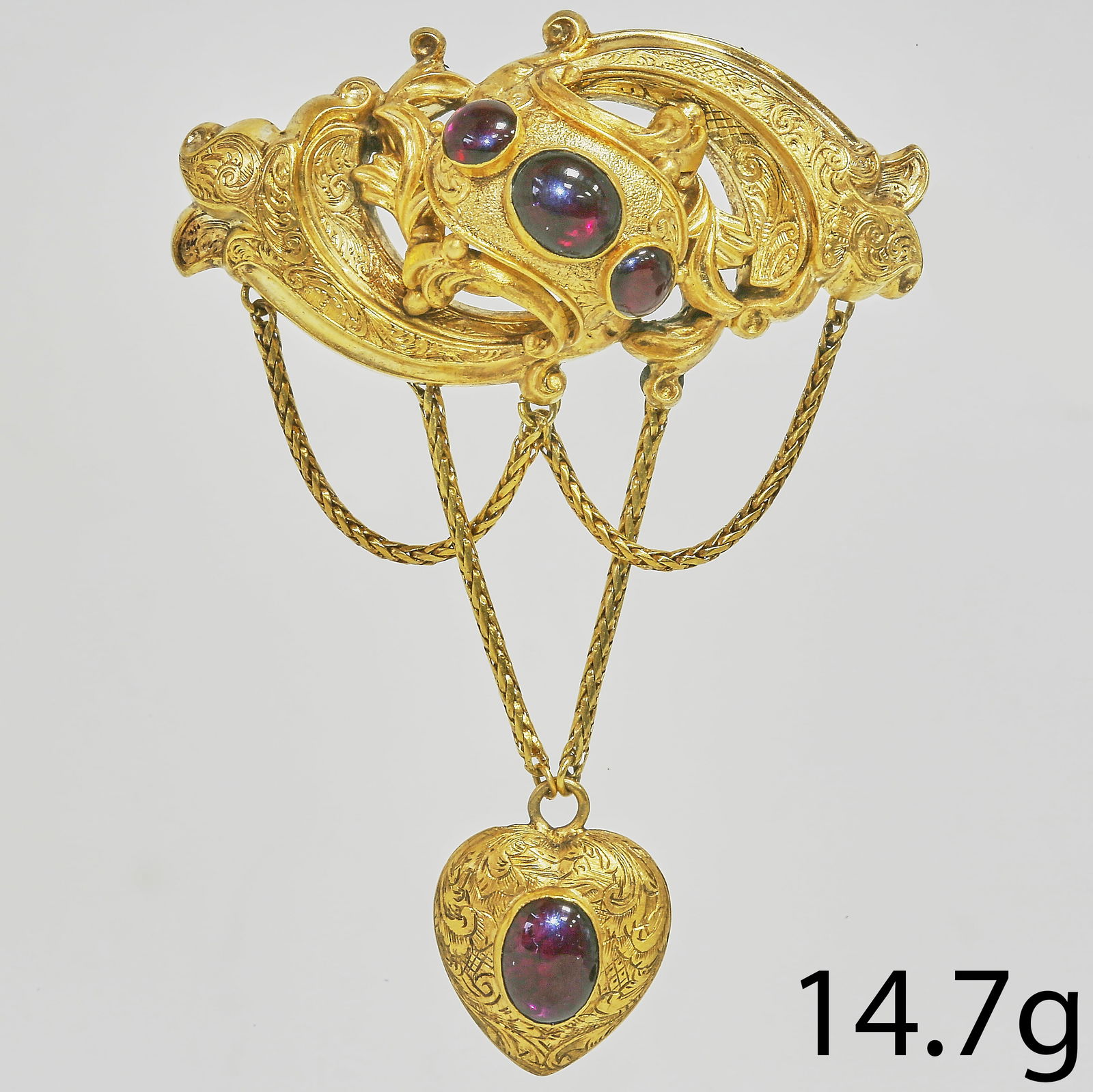 VICTORIAN GARNET BROOCH (1 of 2)