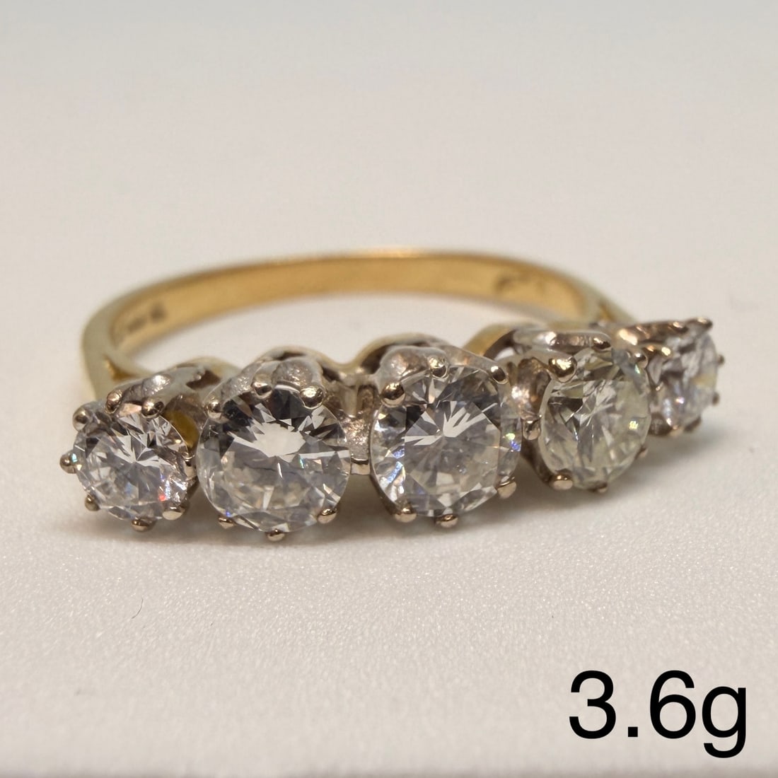 DIAMOND 5-STONE RING (1 of 1)