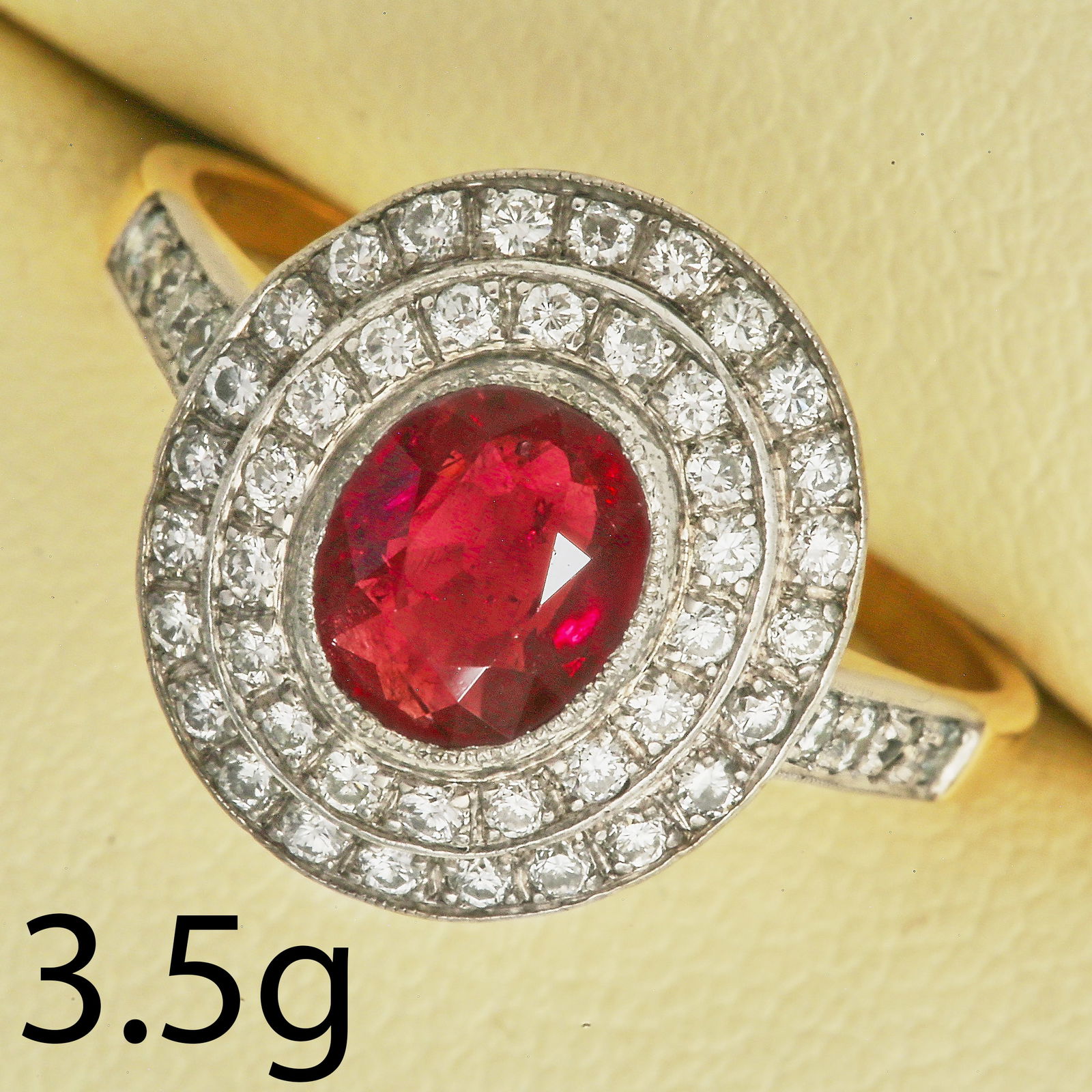 RUBY AND DIAMOND CLUSTER RING (1 of 1)