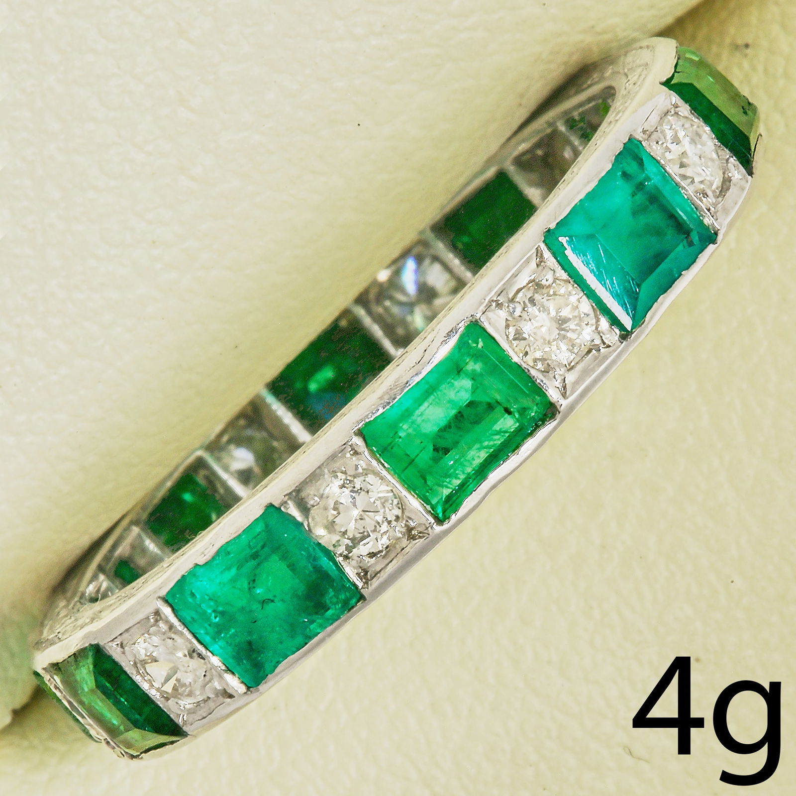 EMERALD AND DIAMOND FULL ETERNITY RING (1 of 1)