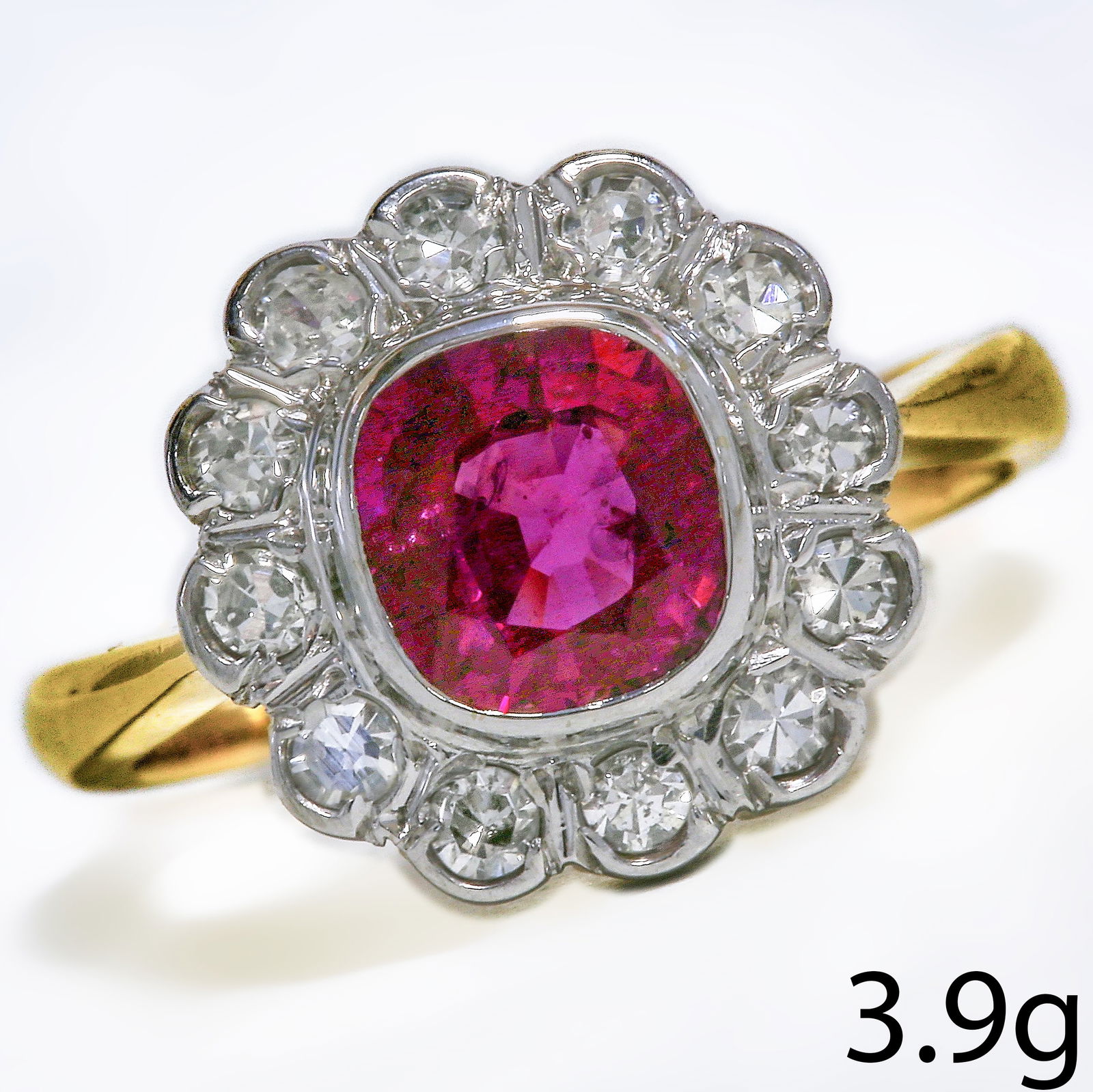 RUBY AND DIAMOND CLUSTER RING (1 of 1)