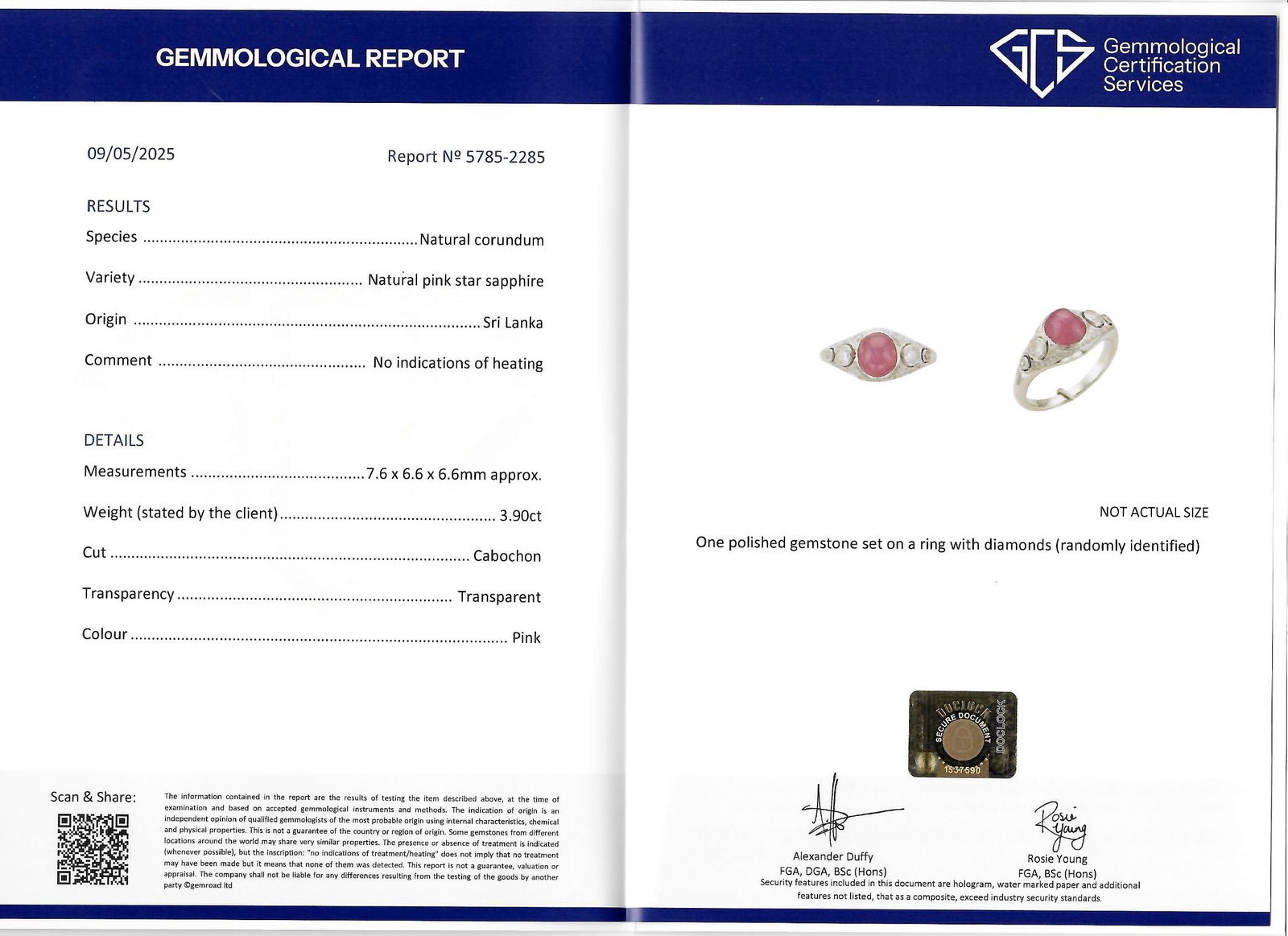 A FANTASTIC CERTIFICATED CEYLON NO HEAT STAR SAPPHIRE AND DIAMOND RING (1 of 1)